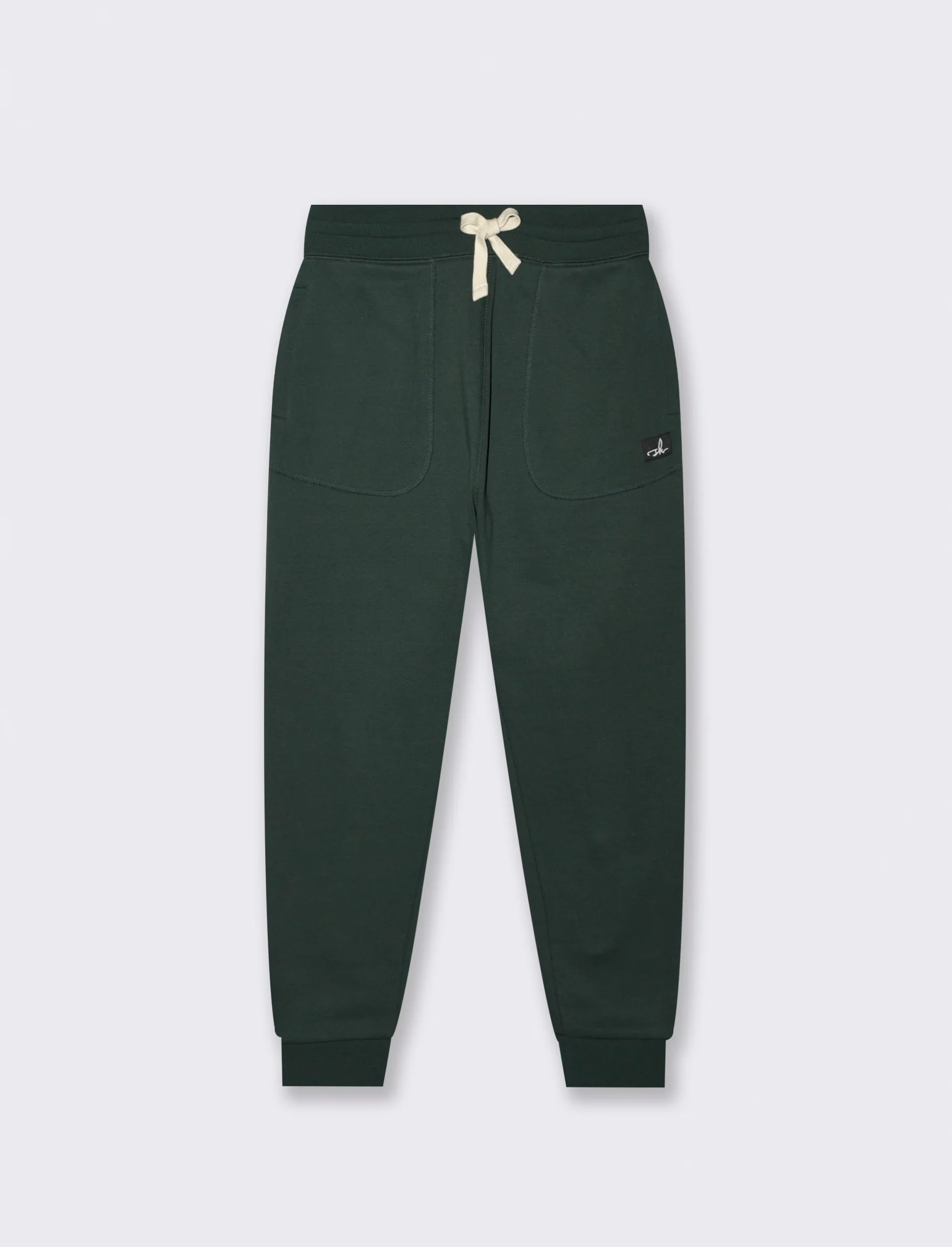 PANTALONI IN FELPA RELAXED FIT - Verde scuro