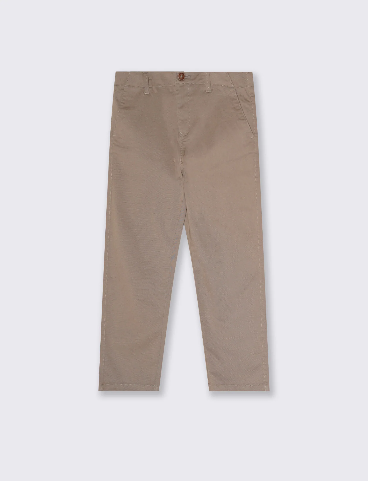 Pantaloni in misto cotone con tasche - Beige
