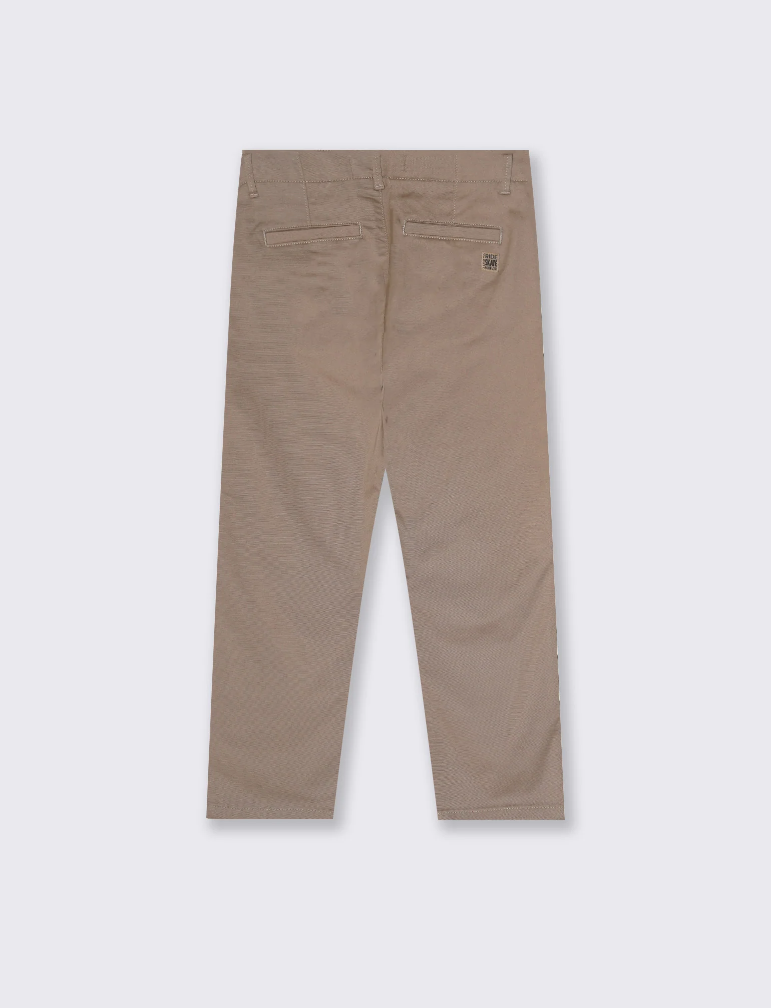 Pantaloni in misto cotone con tasche - Beige - Image 2