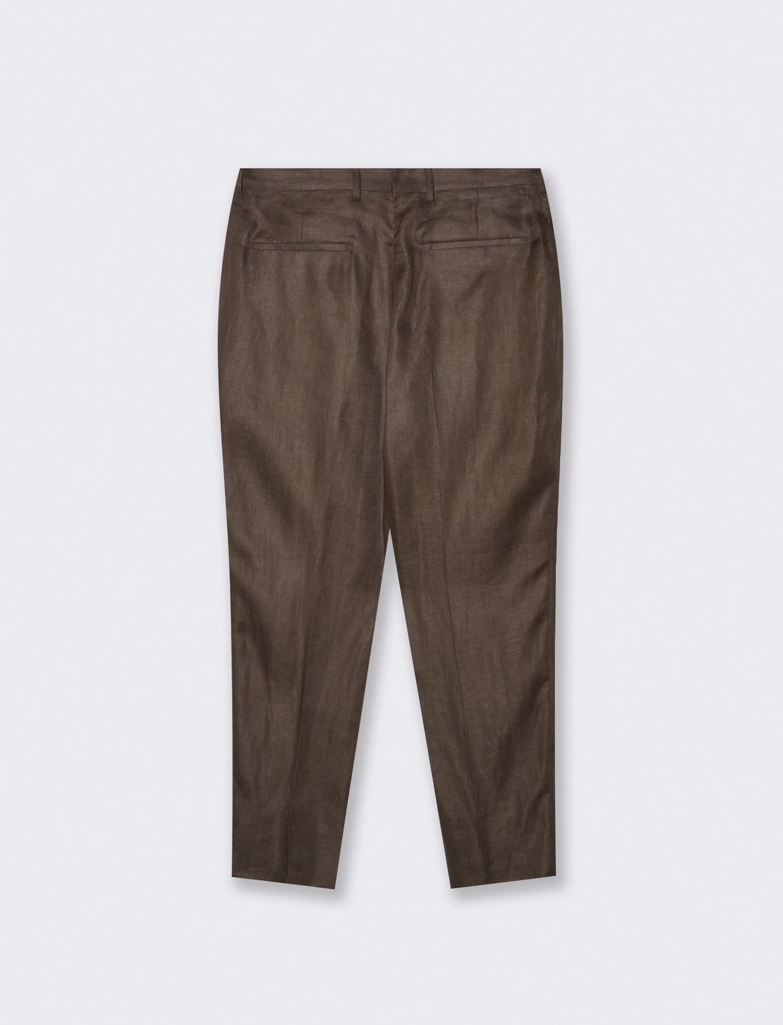 Pantaloni in puro lino con pinces - Moro - Image 2