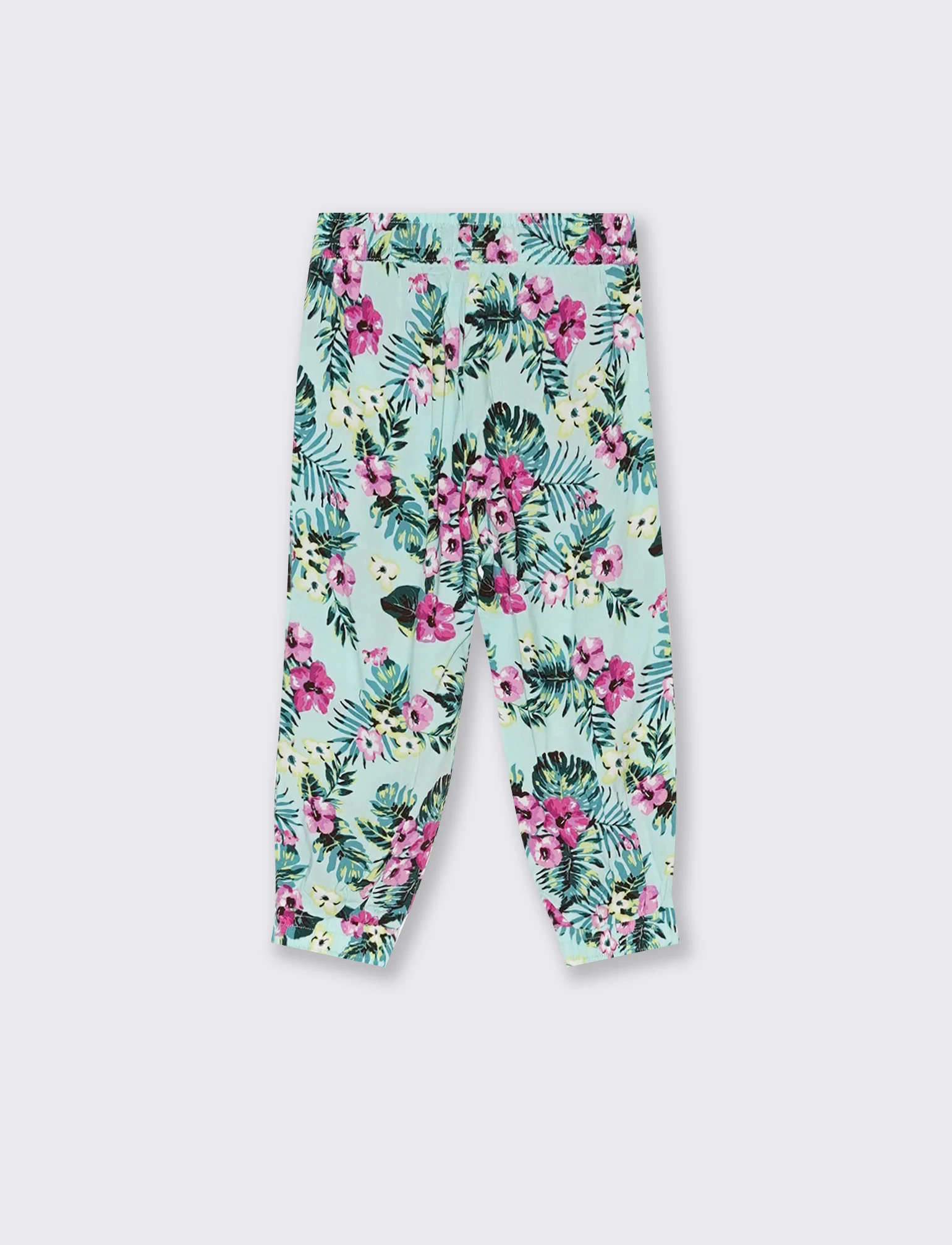 Pantaloni in viscosa da neonata - Verde acqua - Image 2