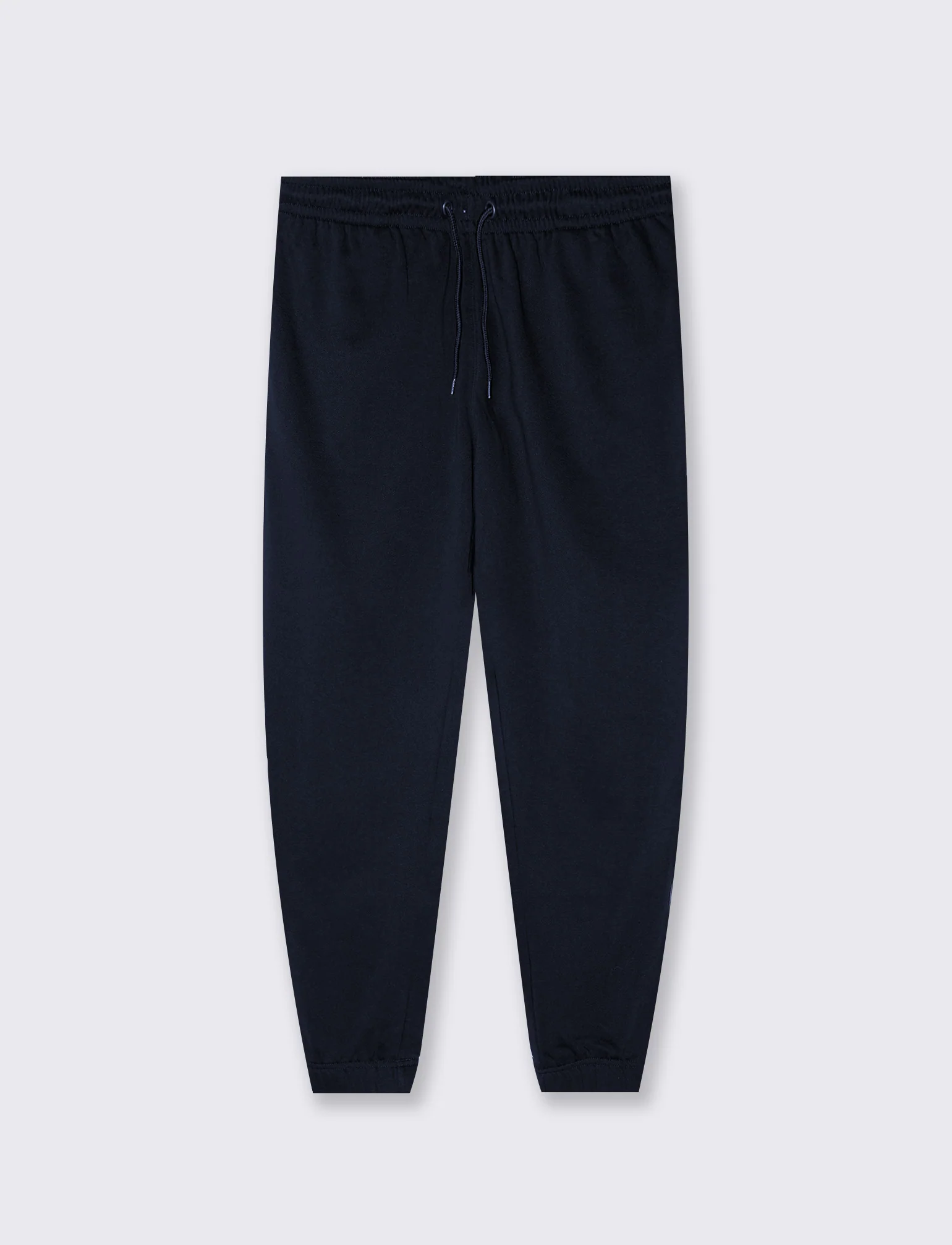Pantaloni Jogger Basic in Felpa con Elastico - Blu