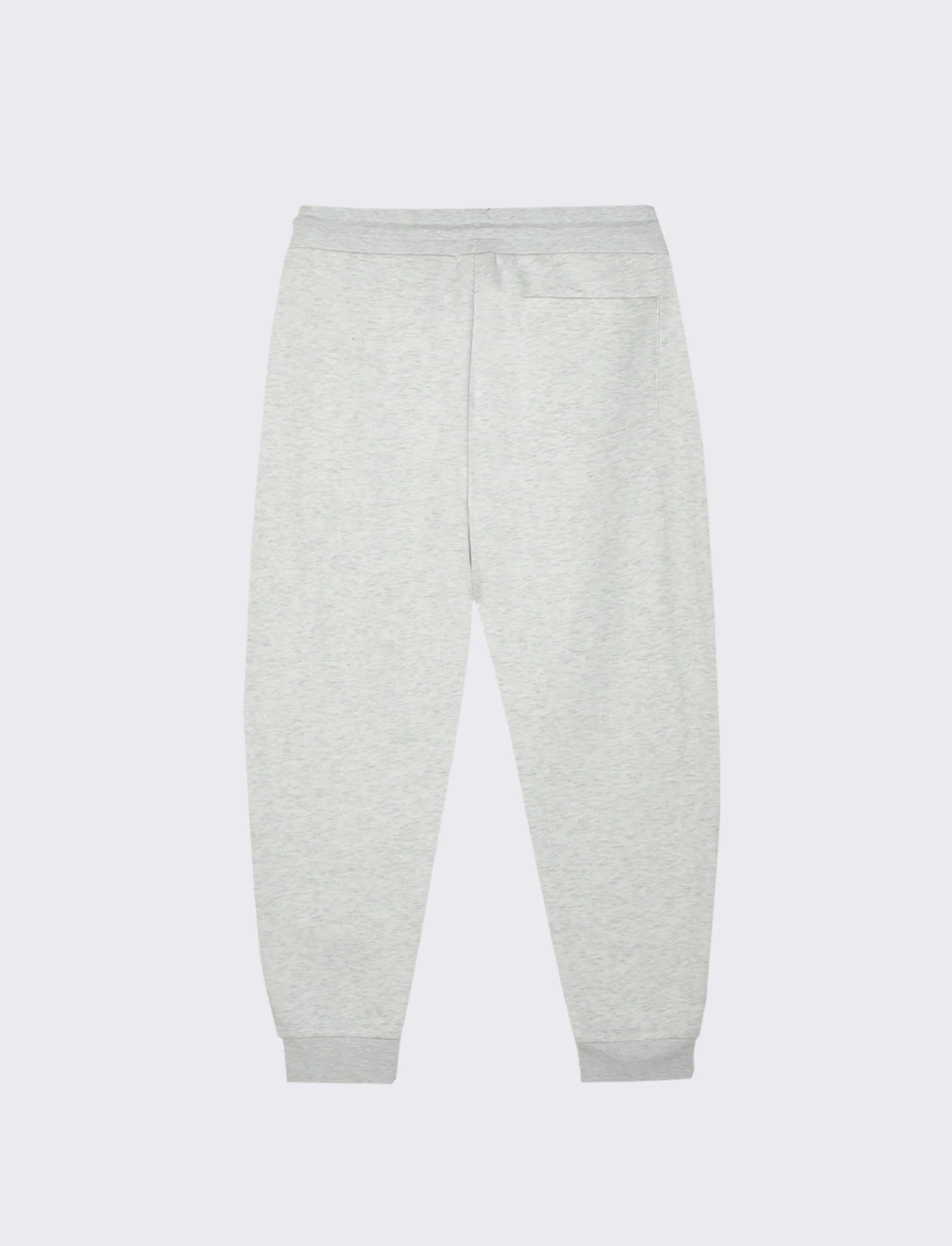 PANTALONI JOGGER BASIC IN FELPA - Grigio mel. - Image 3