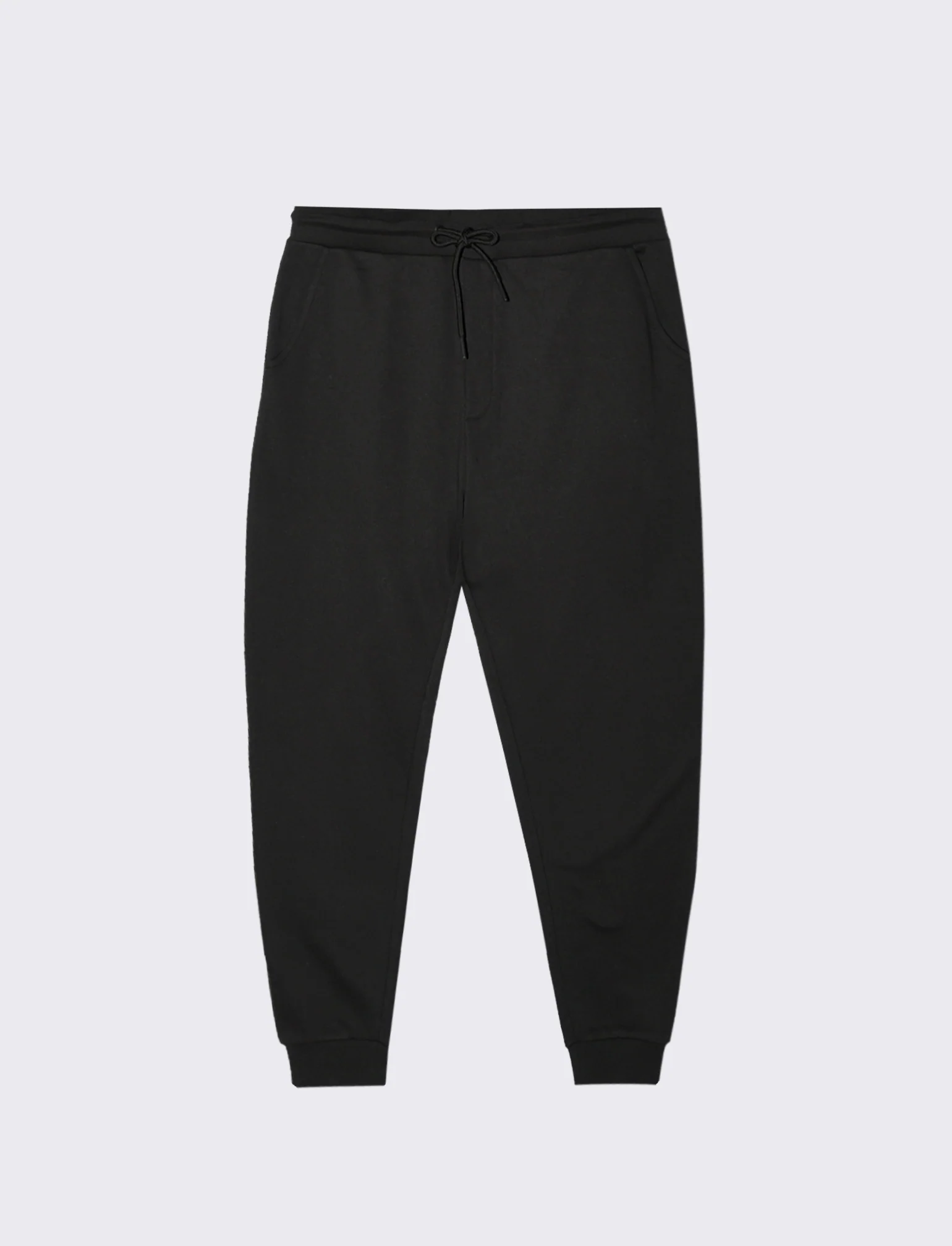 PANTALONI JOGGER BASIC IN FELPA - Nero - Image 2