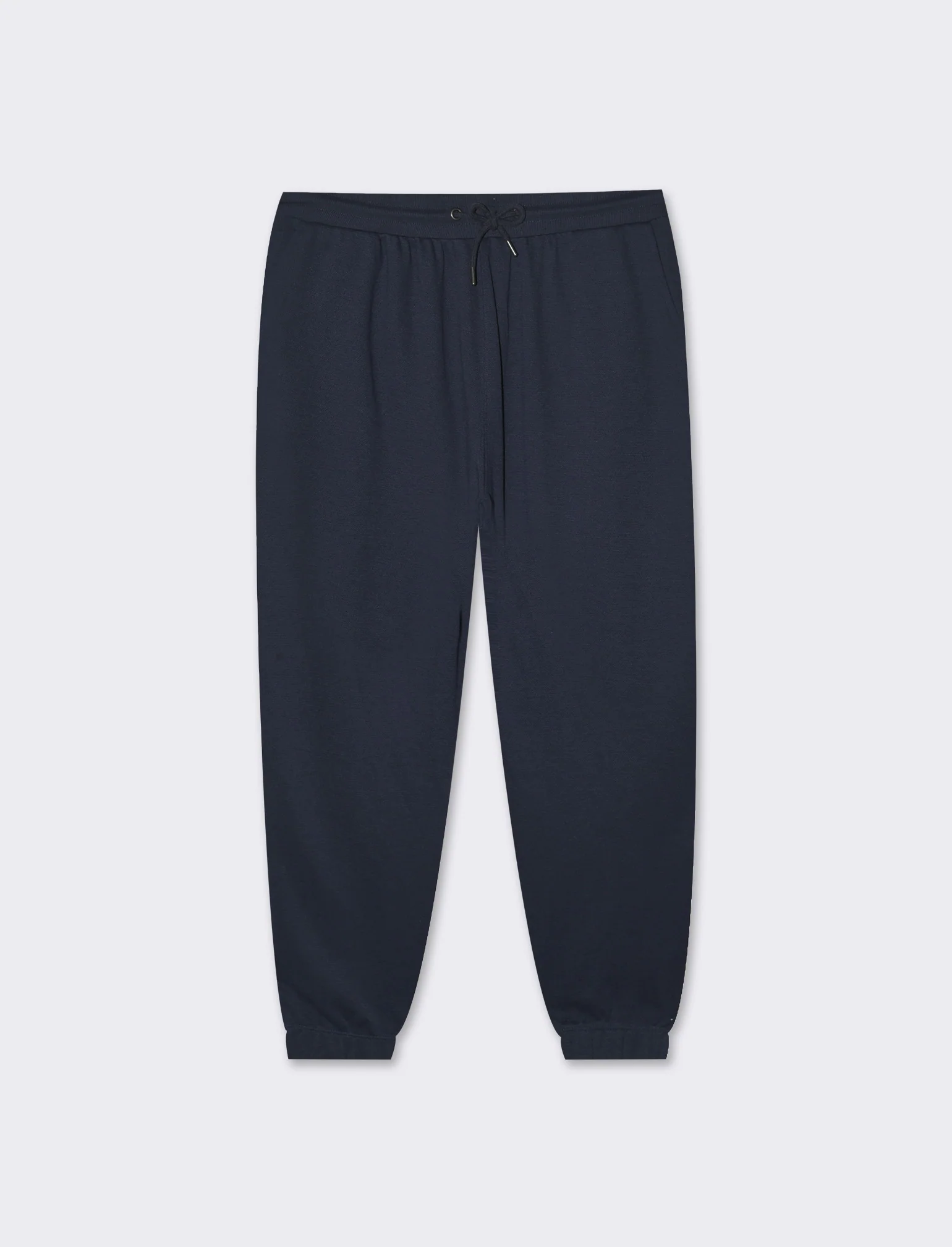 Pantaloni jogger basic in piquet da uomo - Blu