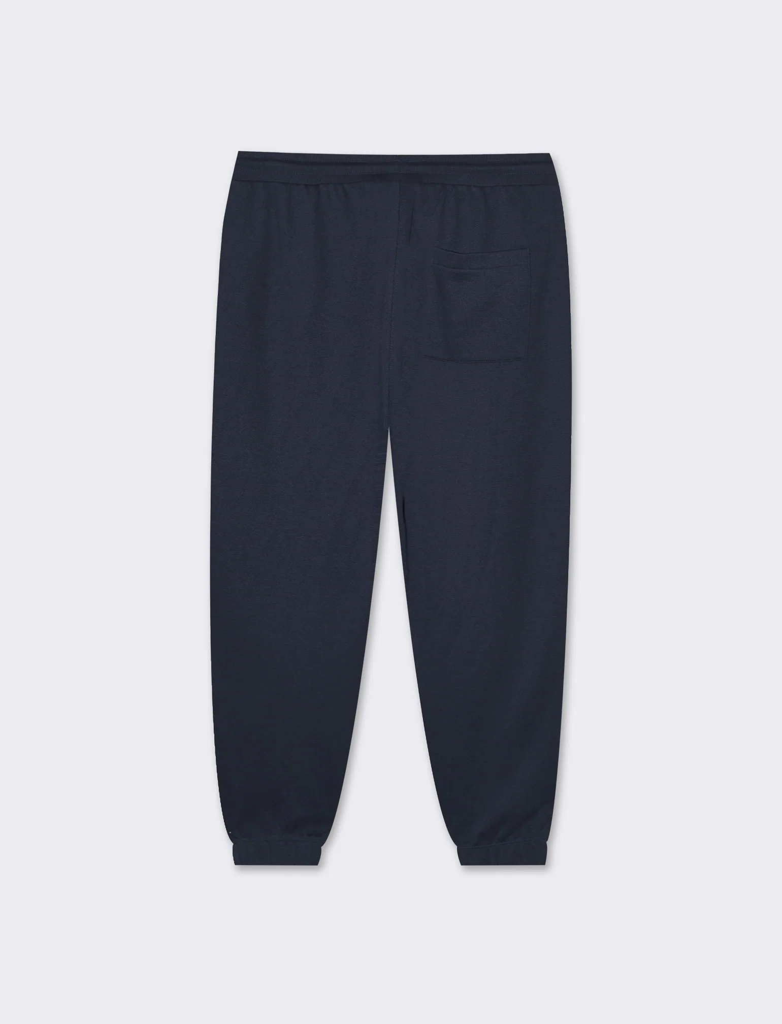Pantaloni jogger basic in piquet da uomo - Blu - Image 2