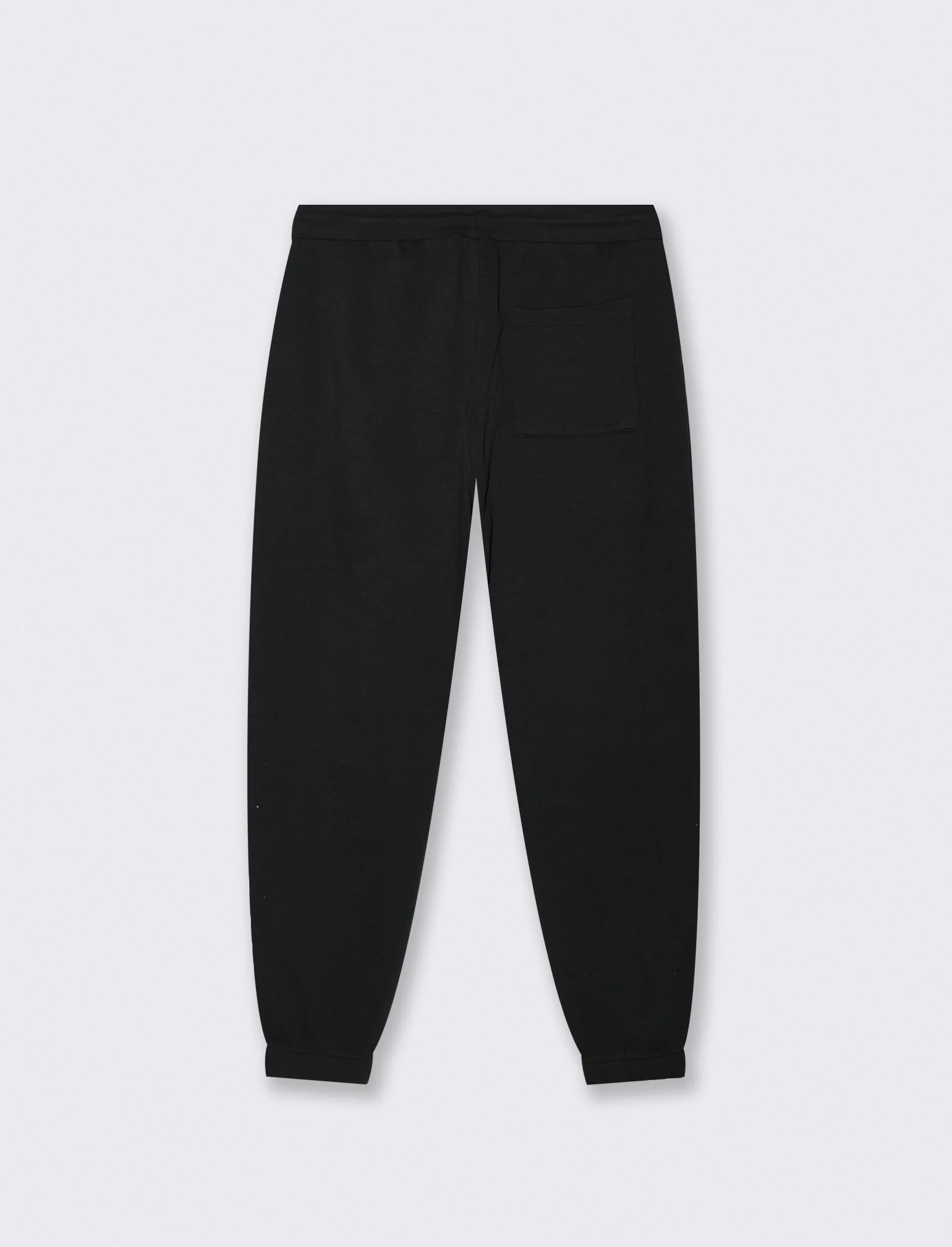 Pantaloni Jogger Basic in Piquet - Nero - Image 2