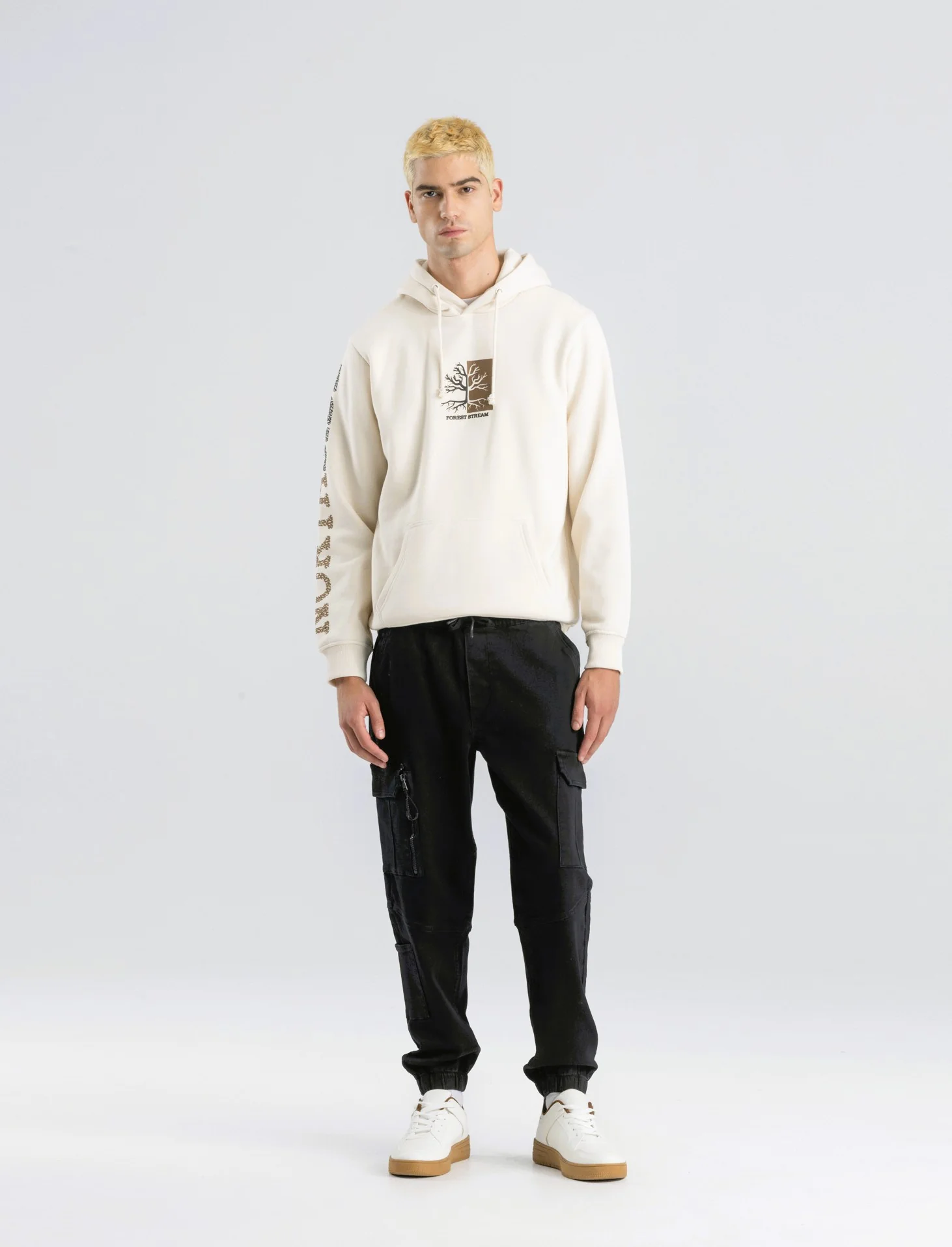 PANTALONI JOGGER CARGO FIT - Nero - Image 3