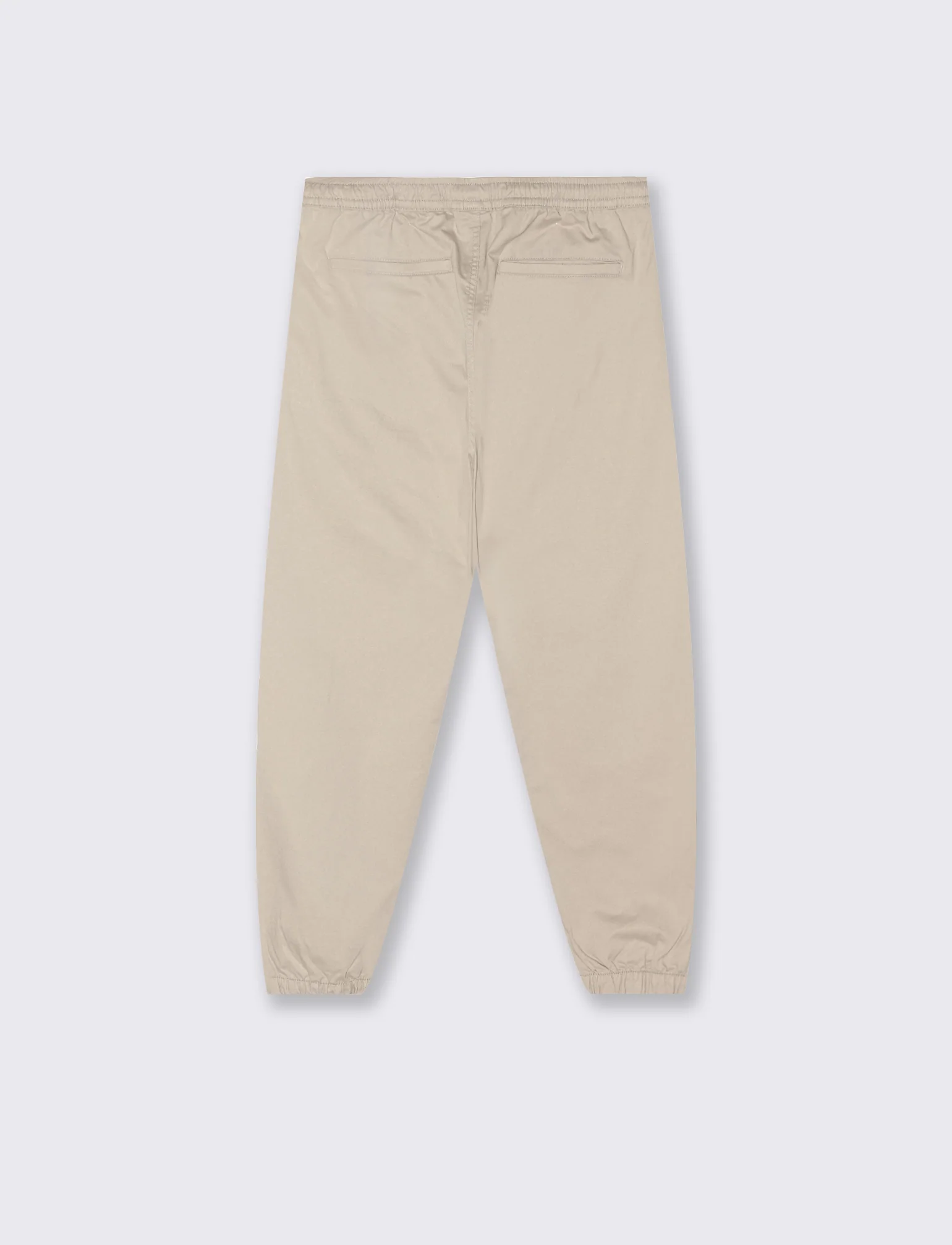Pantaloni jogger con vita regolabile - Beige - Image 2