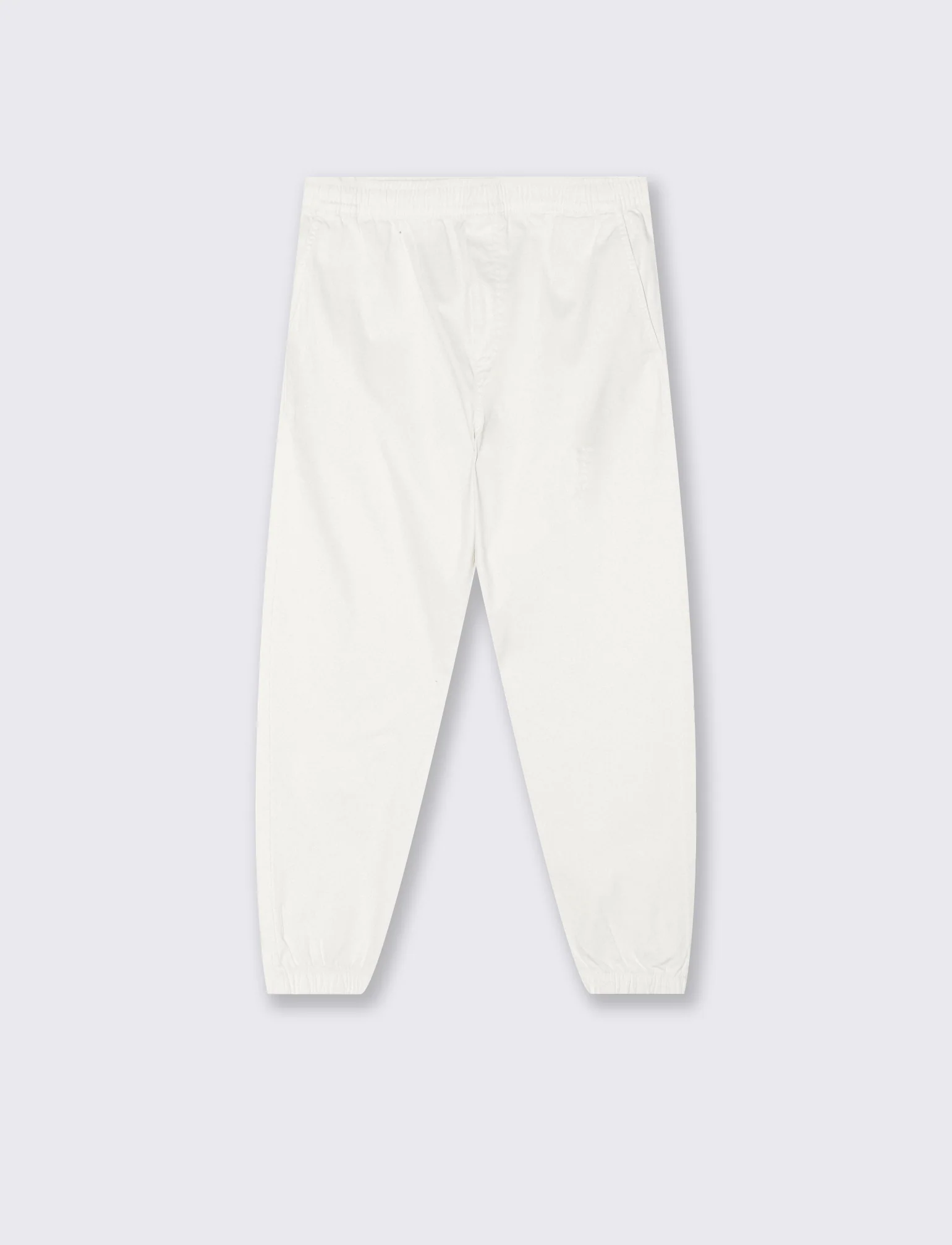Pantaloni jogger con vita regolabile - Bianco sporco