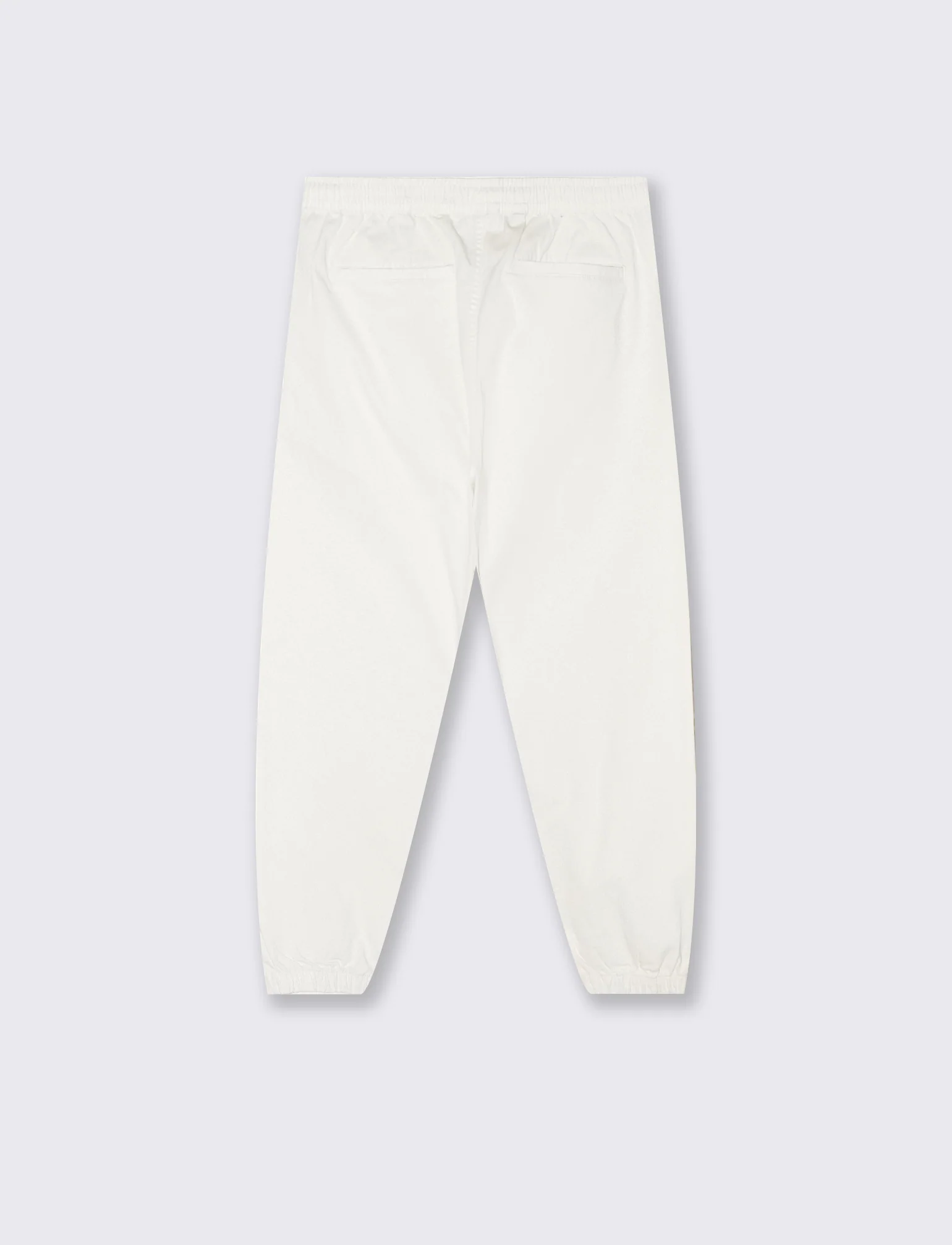 Pantaloni jogger con vita regolabile - Bianco sporco - Image 2