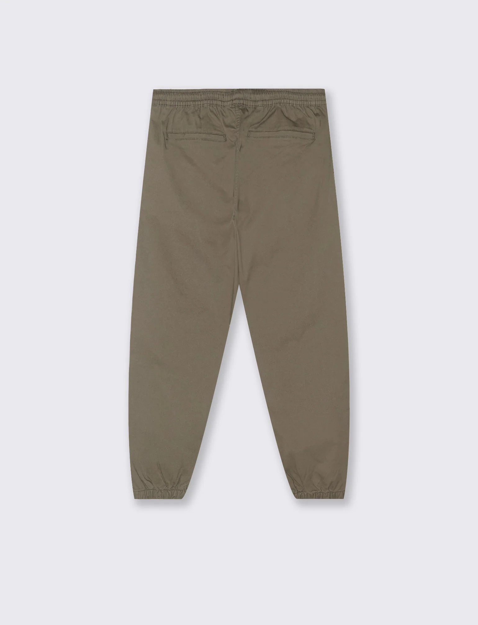 Pantaloni jogger con vita regolabile - Verde kaki - Image 2