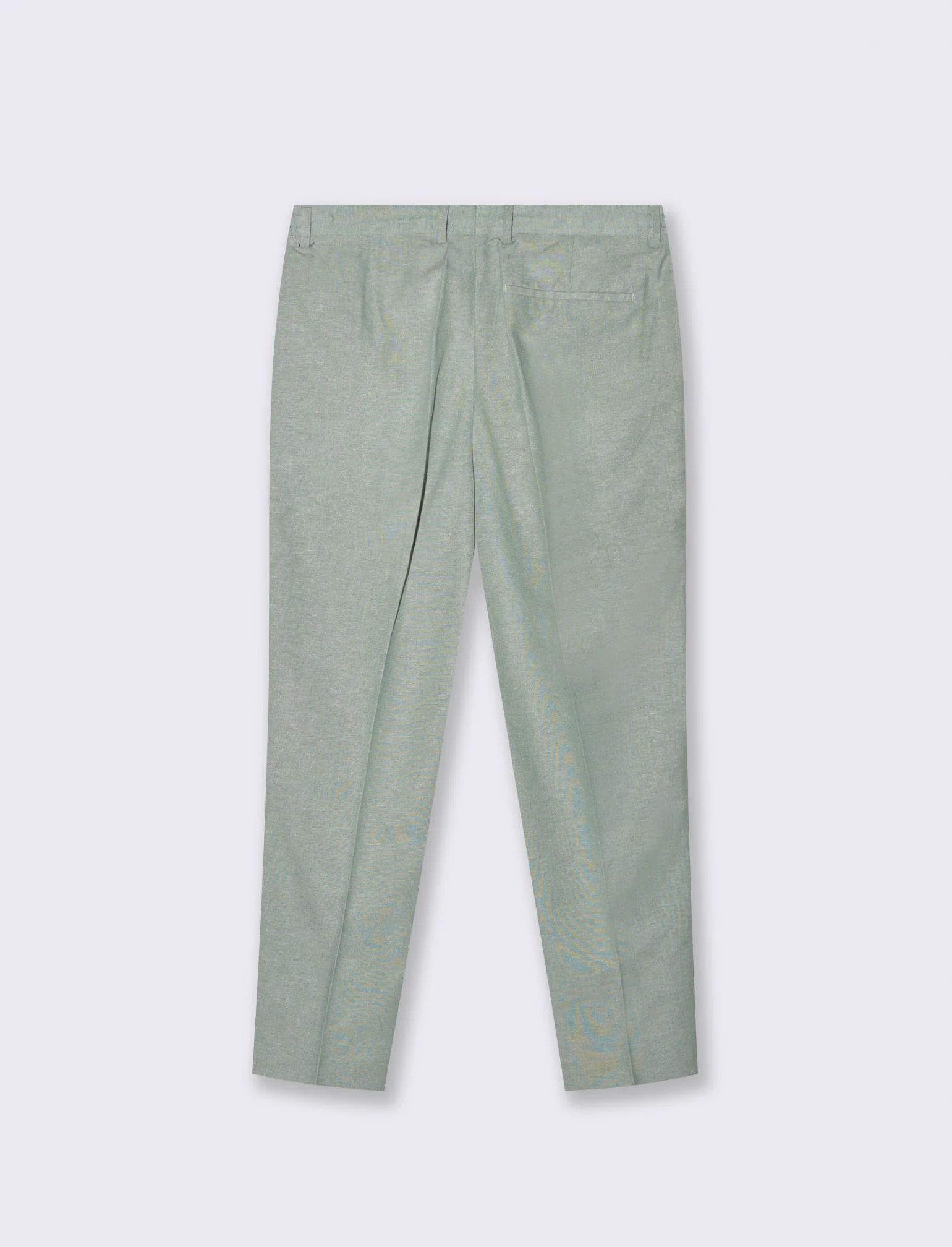 Pantaloni jogger da completo in misto lino da uomo - Verde - Image 6