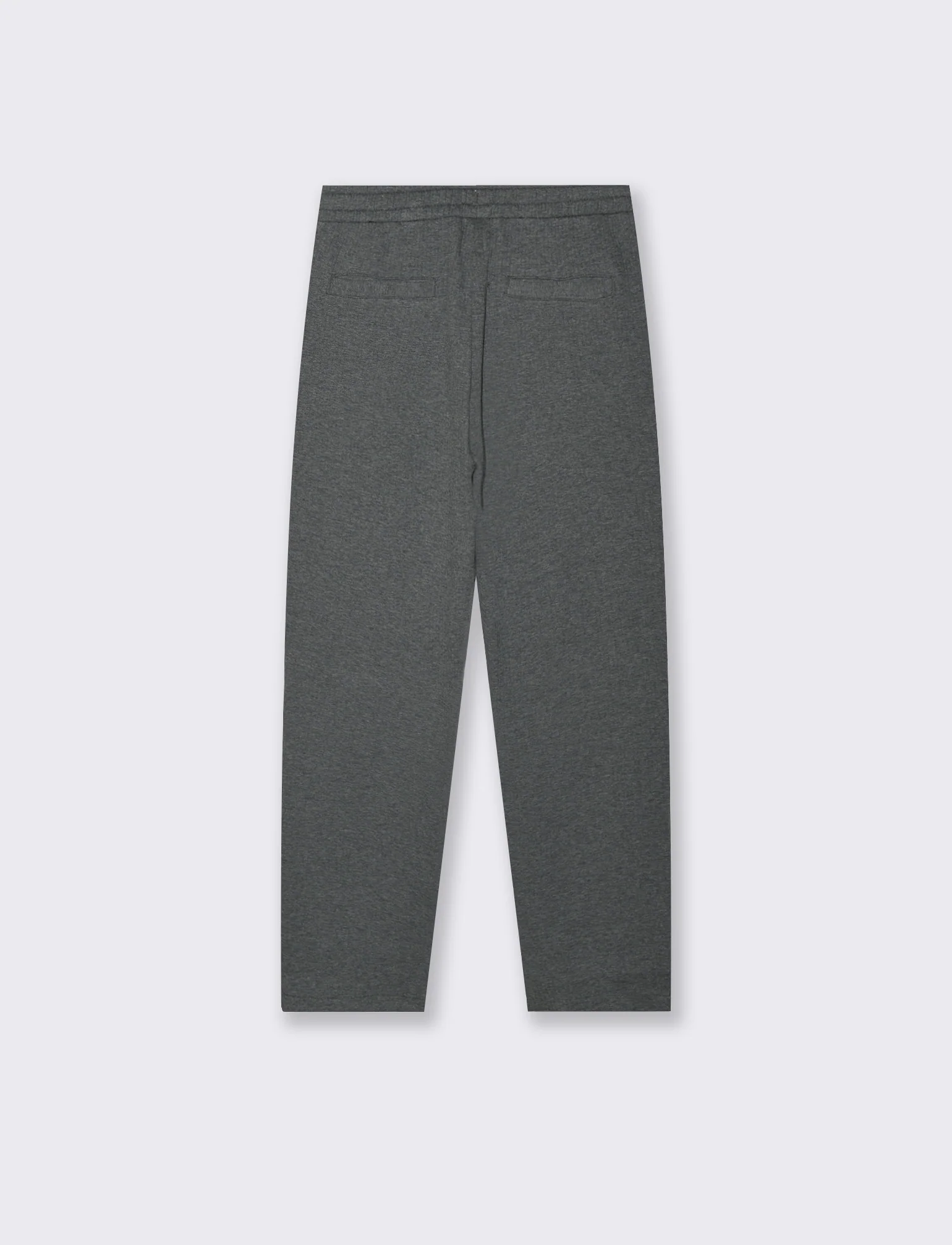 PANTALONI JOGGER EFFETTO COSTE RELAXED STRAIGHT FIT - Grigio mel. - Image 2