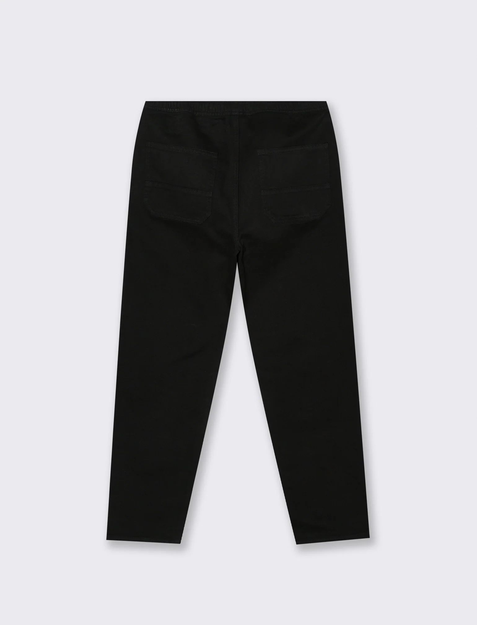PANTALONI JOGGER EFFETTO DENIM - Nero - Image 2