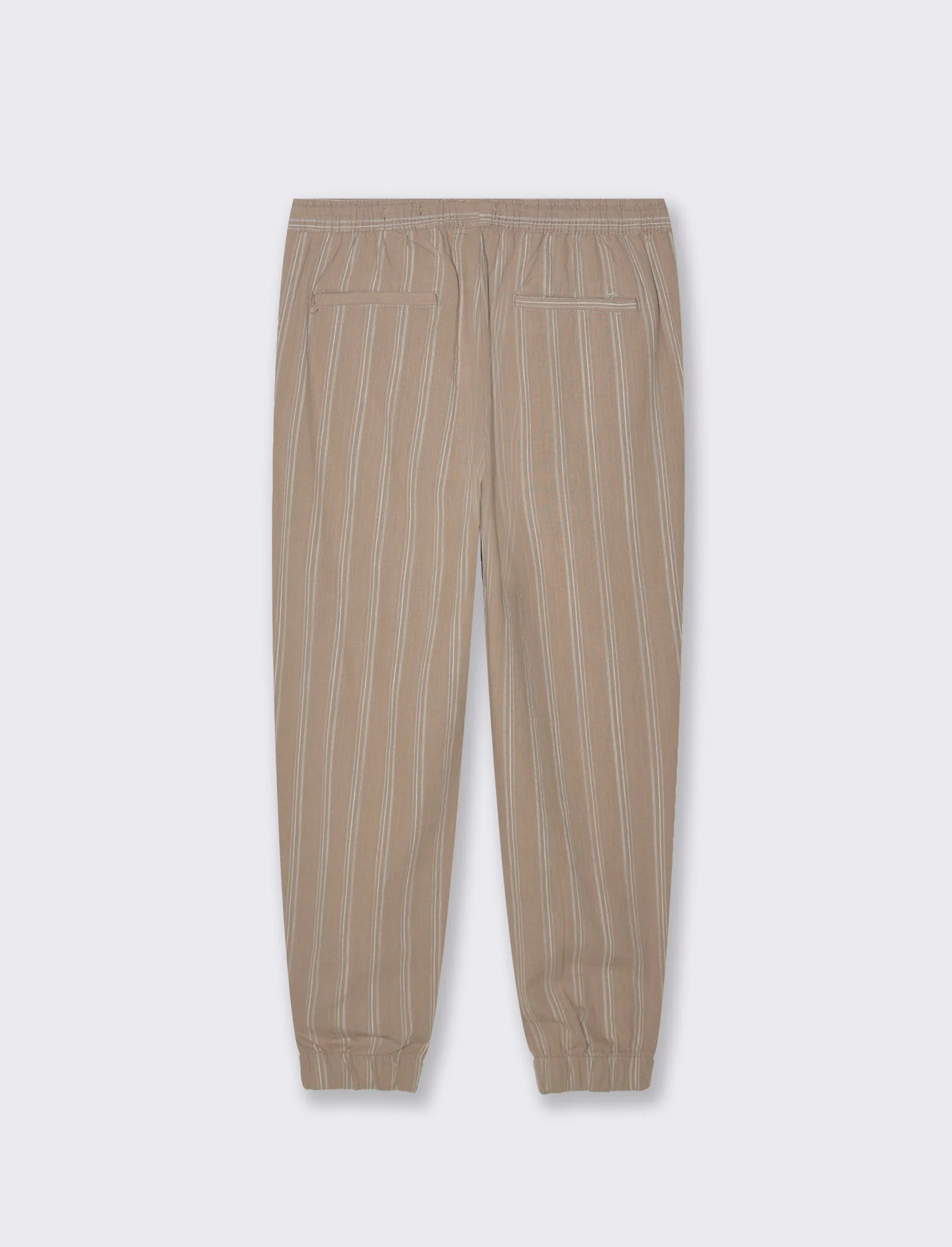 Pantaloni jogger effetto lino da uomo - Grigio tortora - Image 5