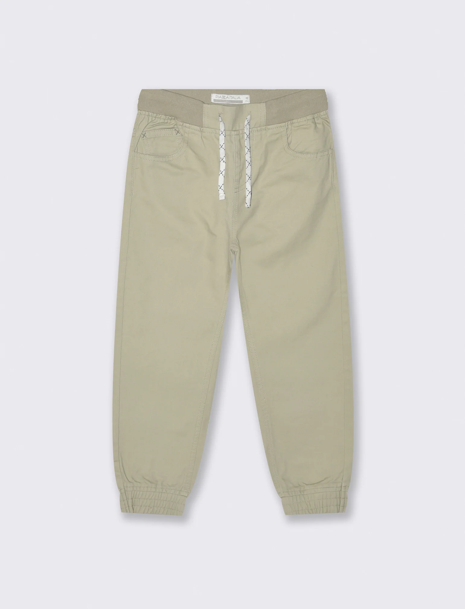 PANTALONI JOGGER IN COTONE - Beige