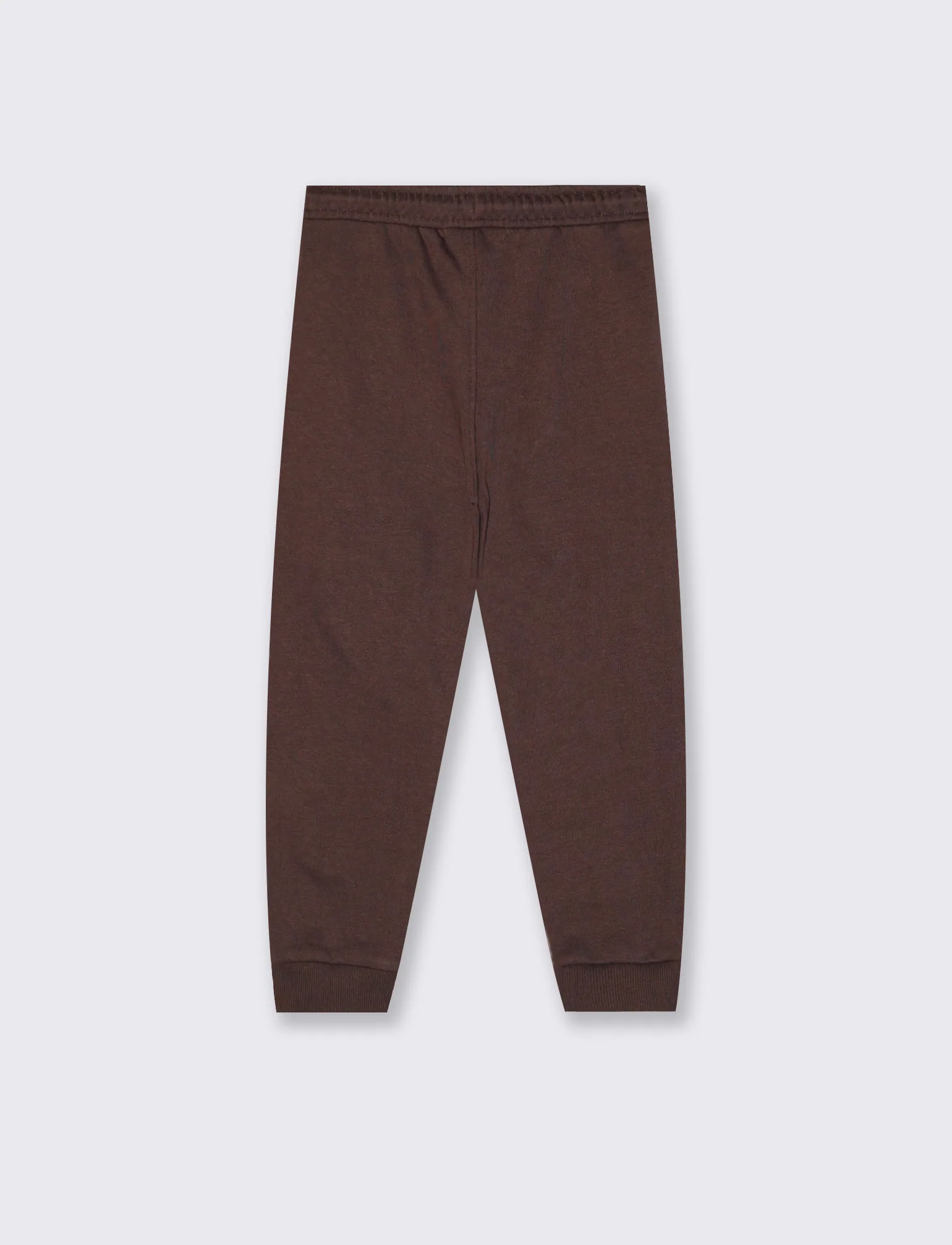 Pantaloni jogger in cotone comfortevoli - Marrone cioccolato - Image 2