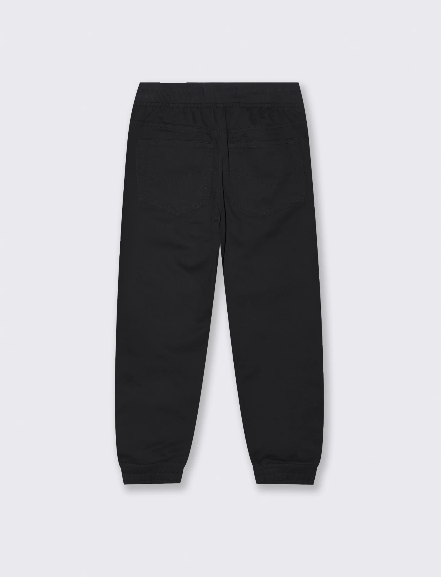 Pantaloni Jogger in Cotone con Coulisse - Nero - Image 2