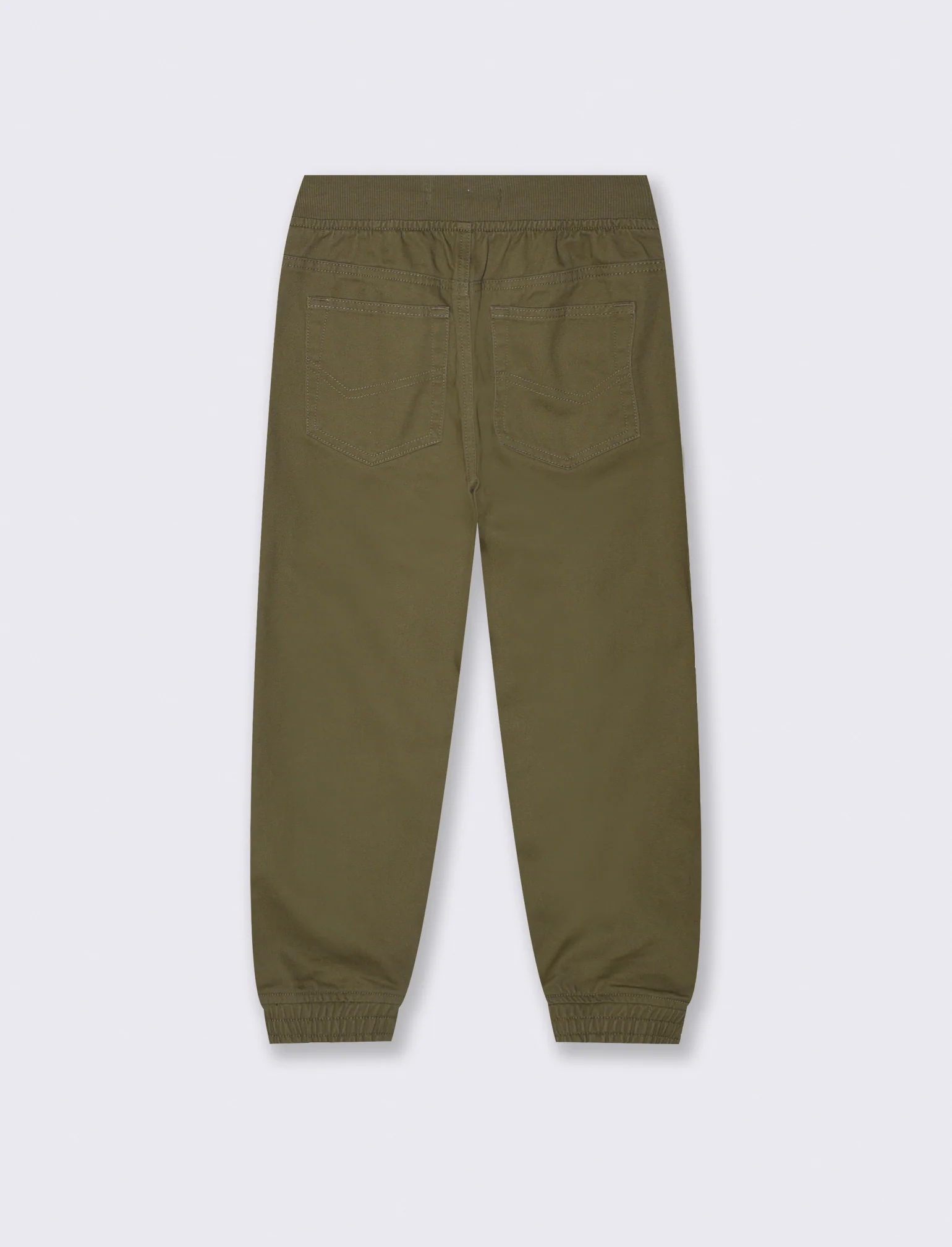 Pantaloni Jogger in Cotone con Coulisse - Verde salvia - Image 2
