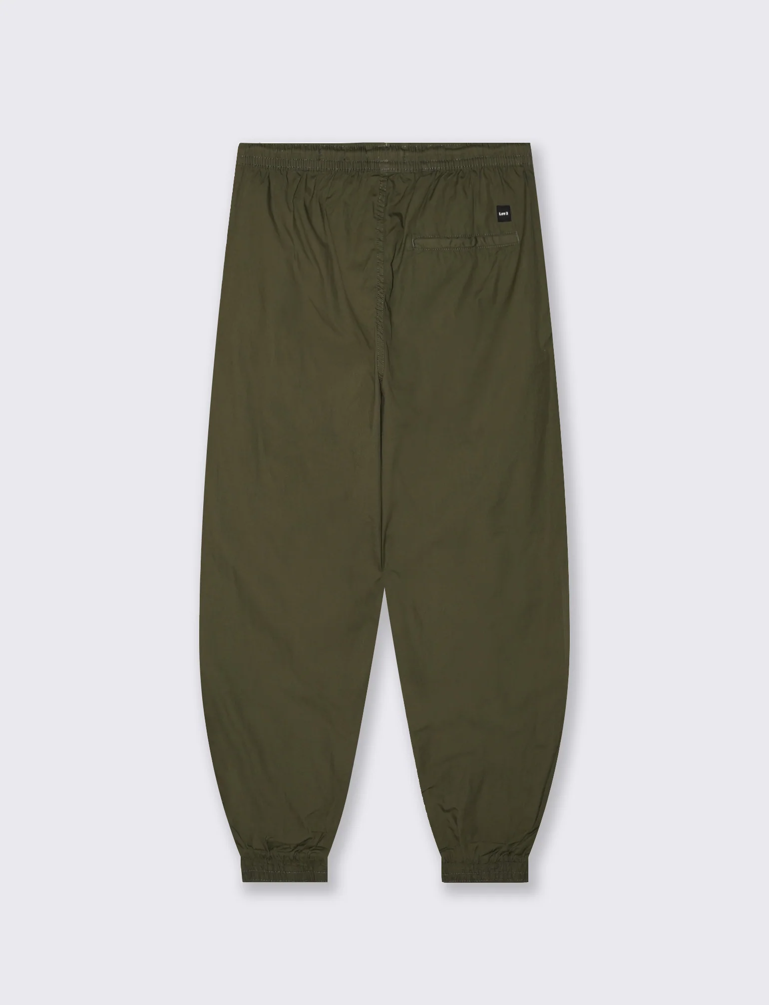 Pantaloni Jogger in Cotone con Laccio - Verde militare - Image 2
