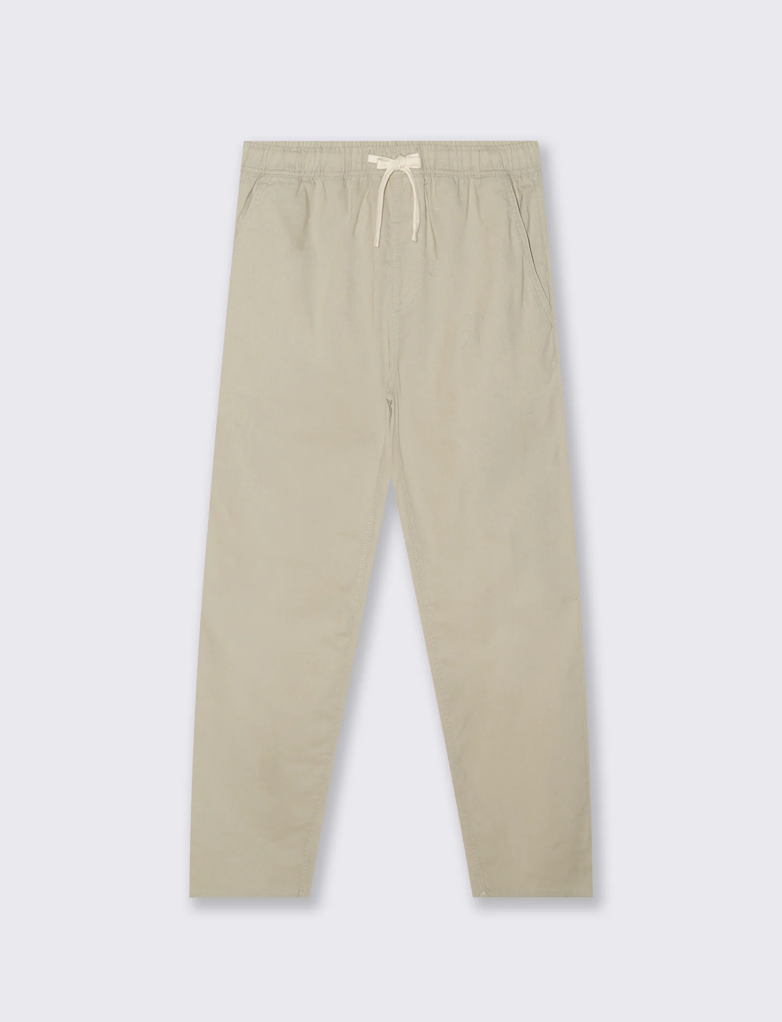 Pantaloni jogger in cotone con tasche - Grigio stone