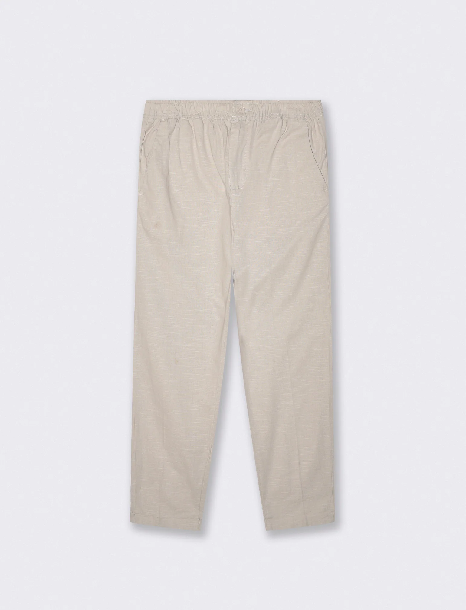 Pantaloni Jogger in Cotone Con Tasche - Sabbia
