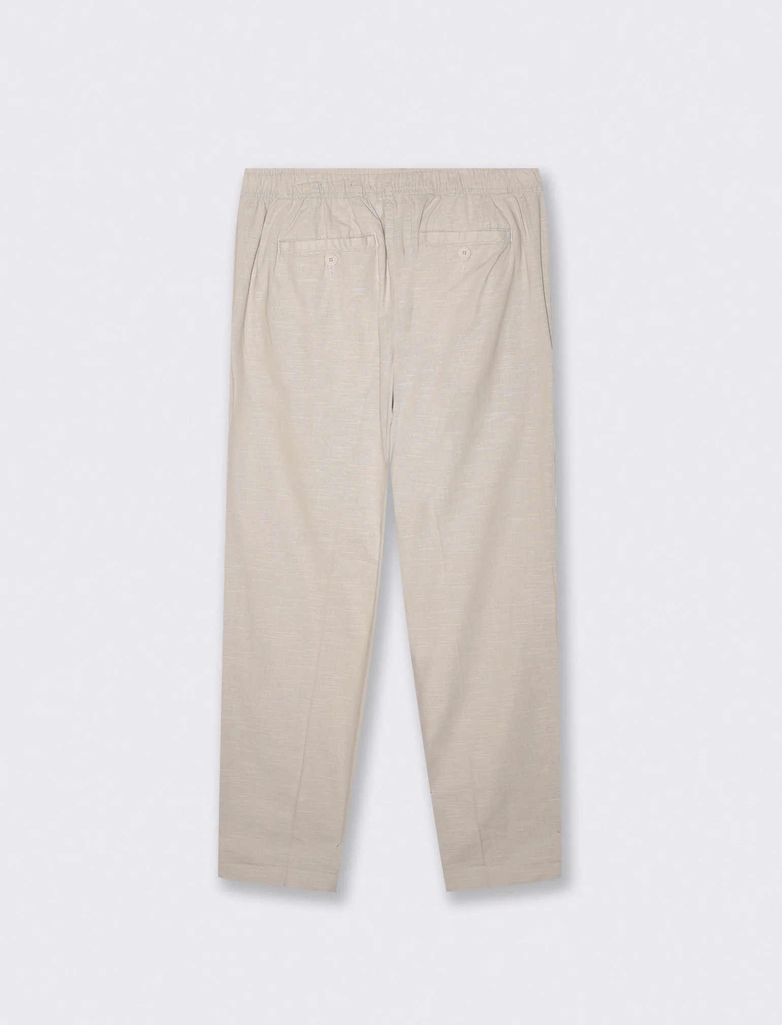 Pantaloni Jogger in Cotone Con Tasche - Sabbia - Image 2
