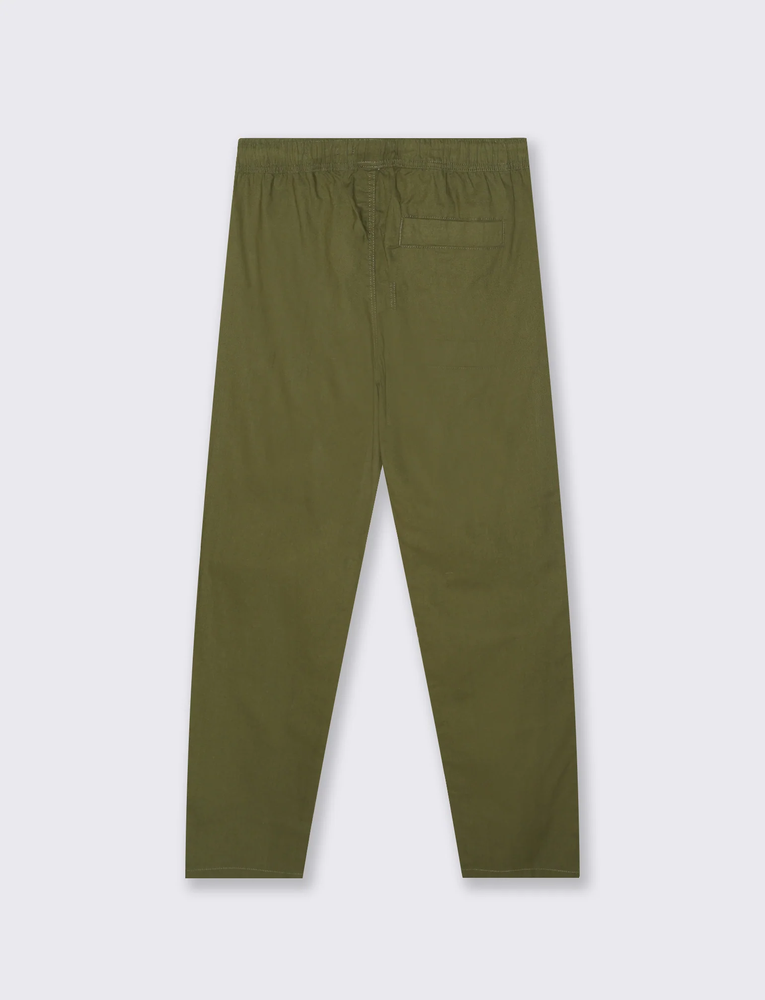 Pantaloni jogger in cotone con tasche - Verde oliva - Image 2