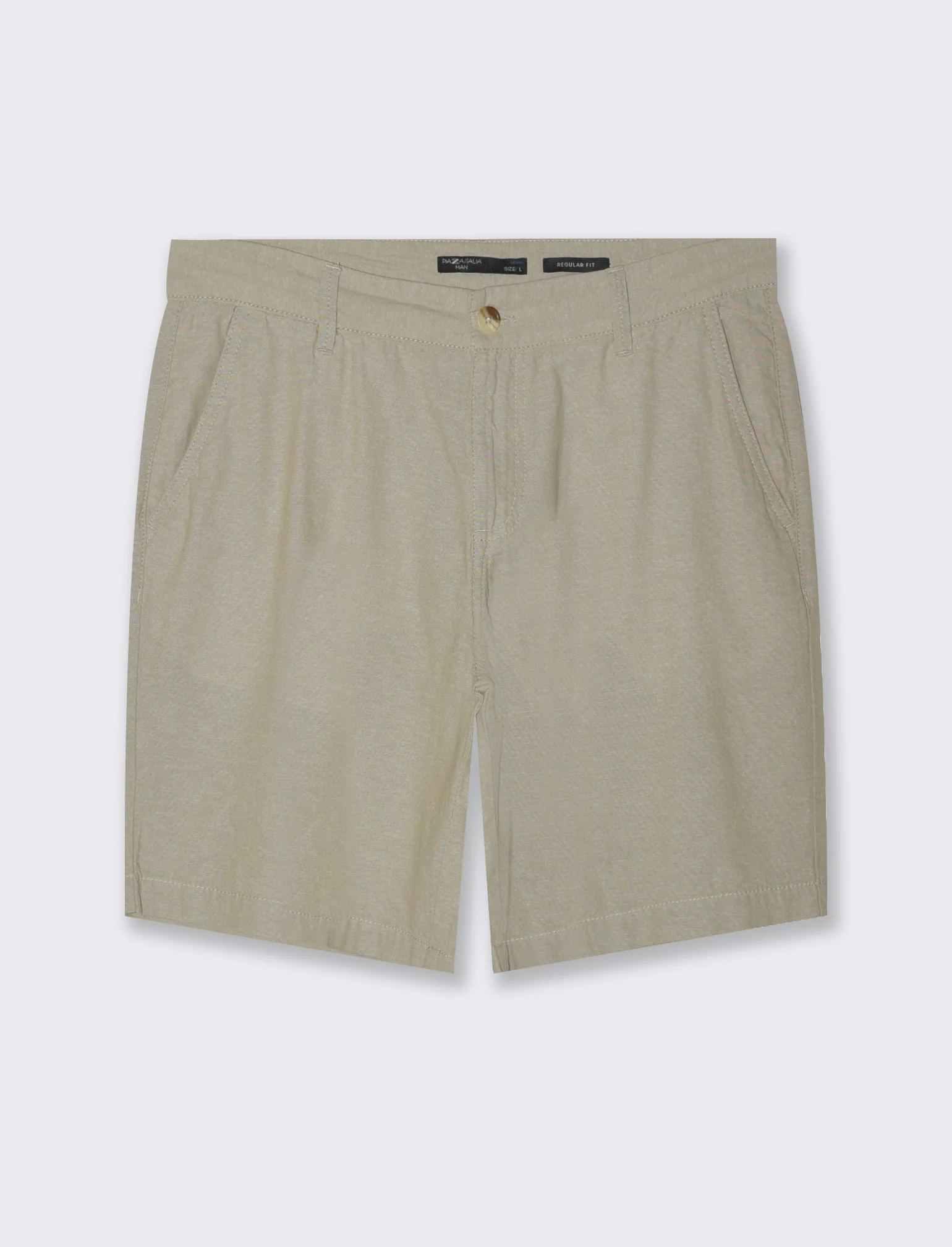 Pantaloni jogger in cotone effetto melange da uomo - Verde salvia - Image 4