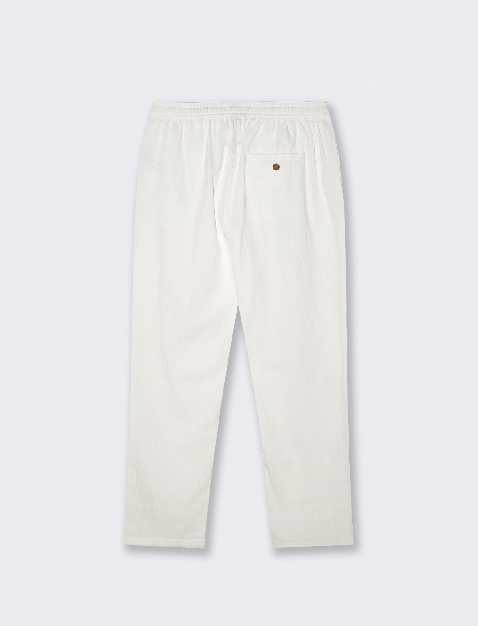 Pantaloni Jogger in Cotone Seer Sucker - Bianco - Image 2