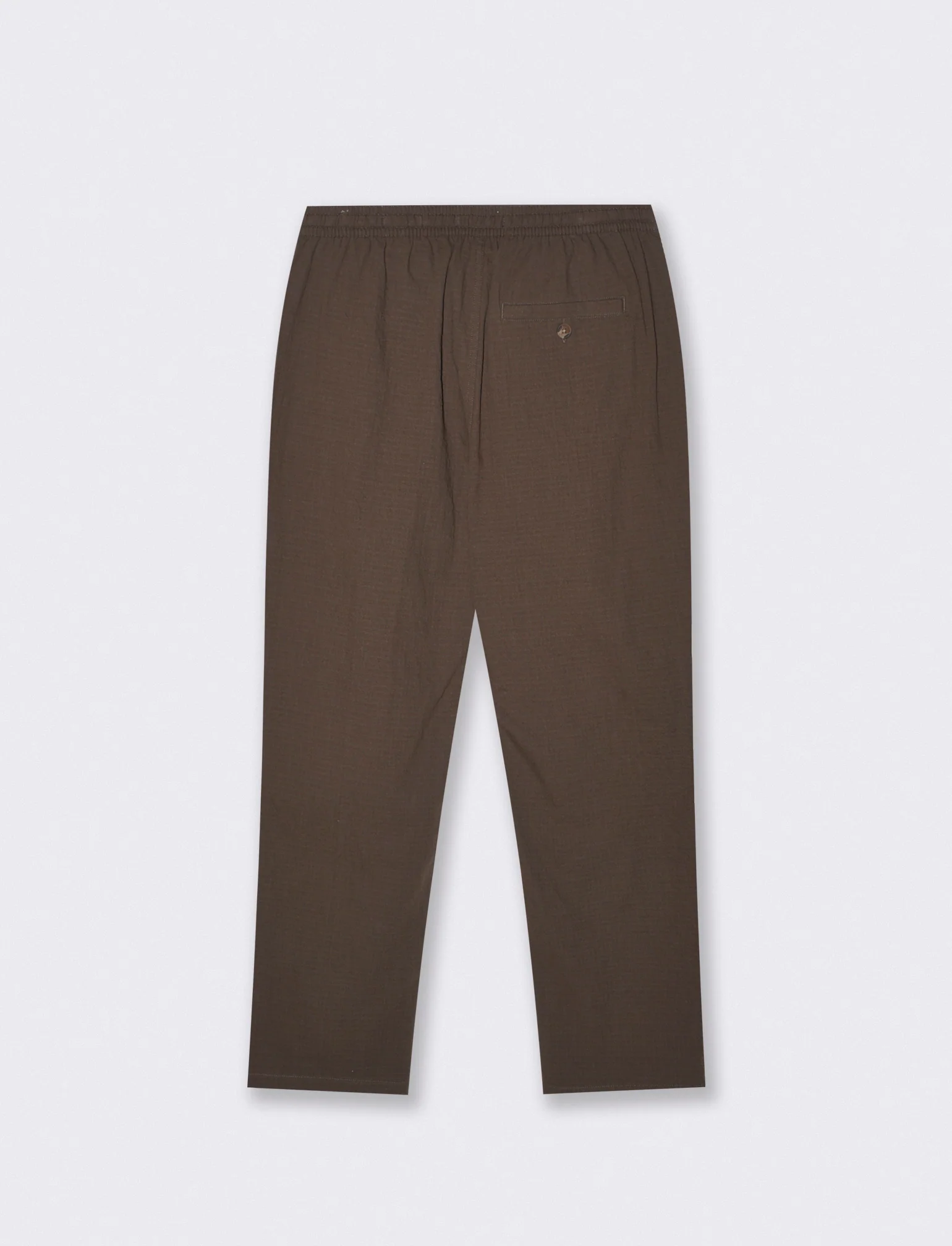 Pantaloni Jogger in Cotone Seer Sucker - Moro - Image 2