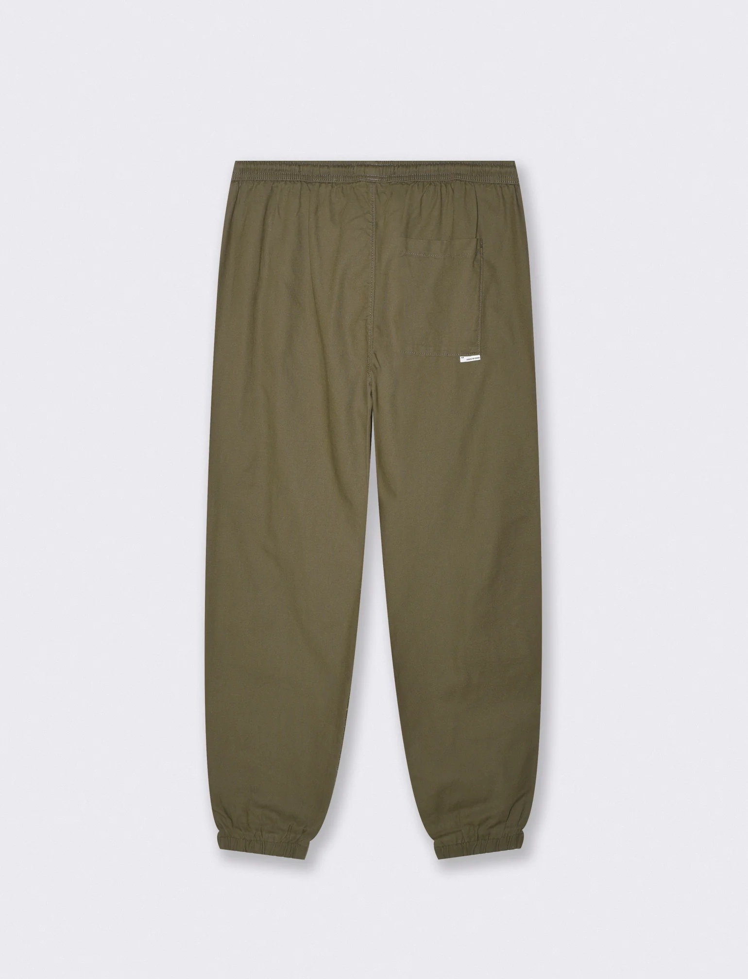 Pantaloni jogger in cotone strutturato - Verde militare - Image 2