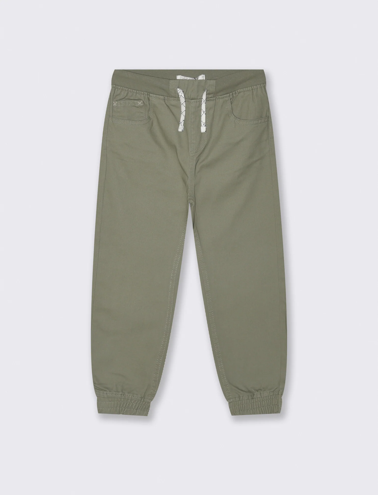 PANTALONI JOGGER IN COTONE - Verde militare - Image 3