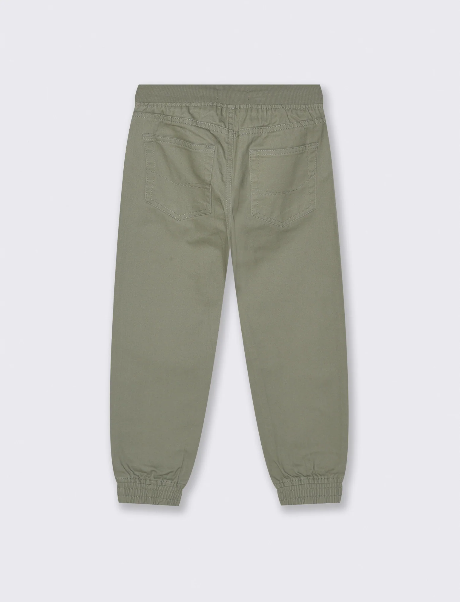 PANTALONI JOGGER IN COTONE - Verde militare - Image 4