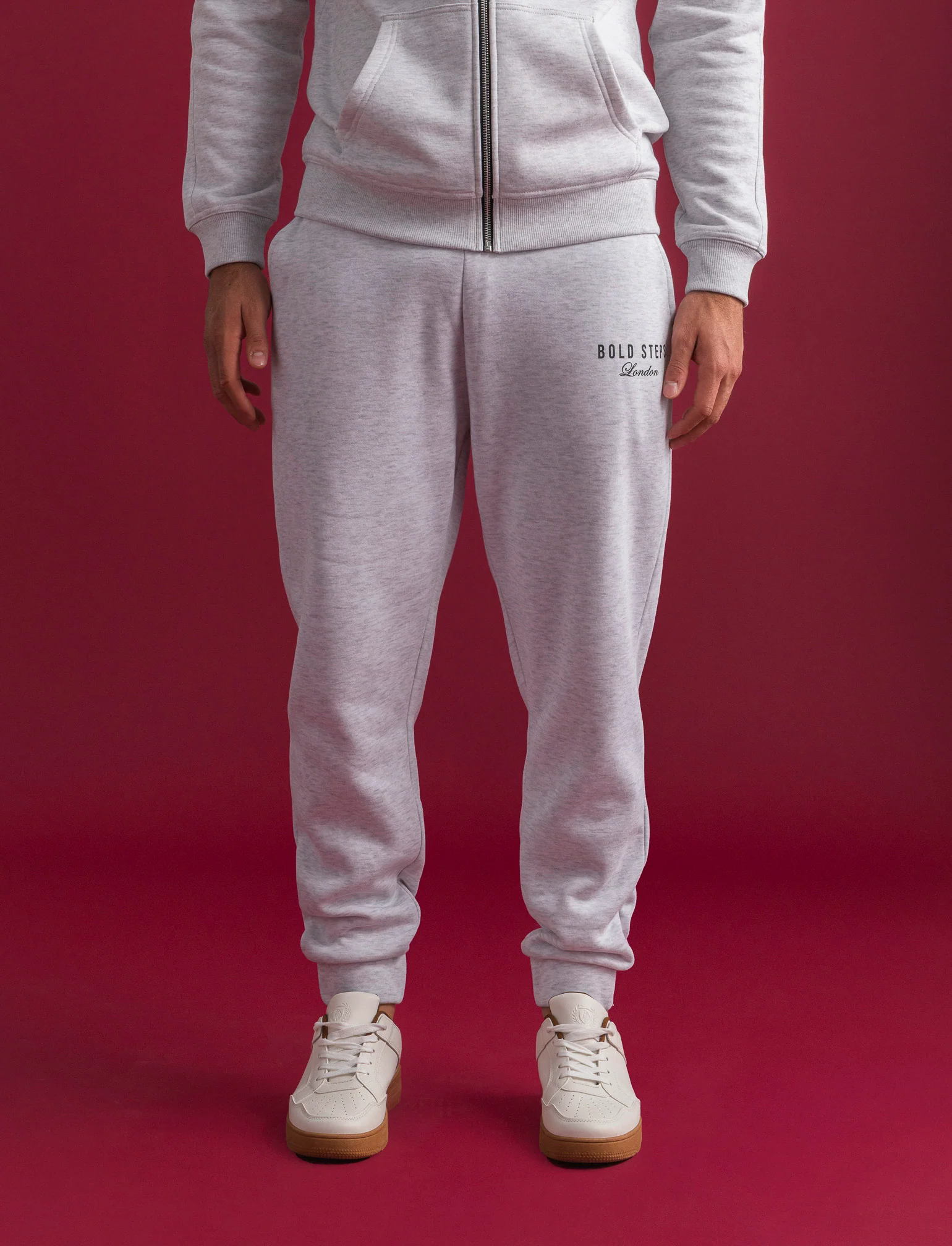 PANTALONI JOGGER IN FELPA BAGGY FIT - Grigio mel. - Image 4