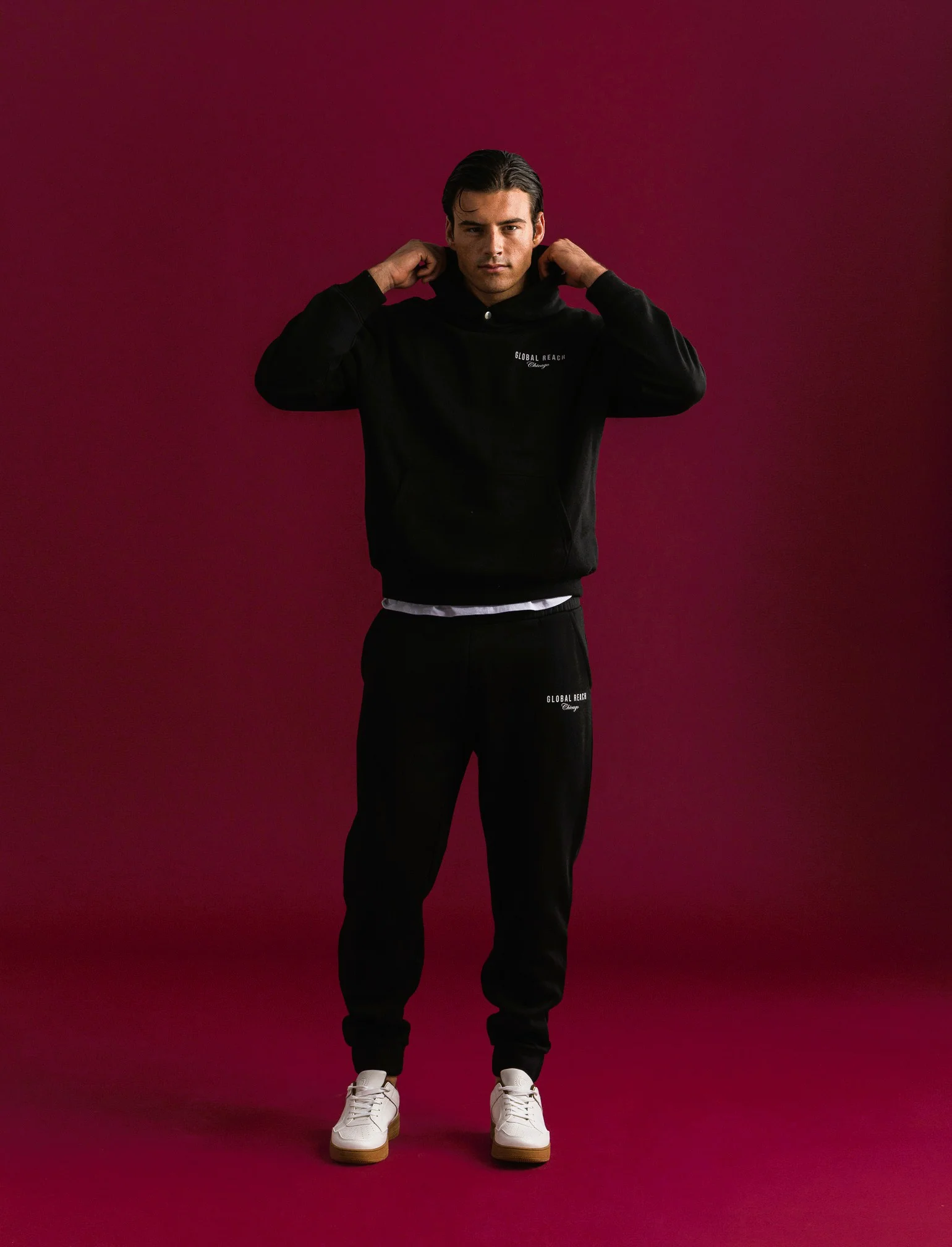PANTALONI JOGGER IN FELPA BAGGY FIT - Nero - Image 3