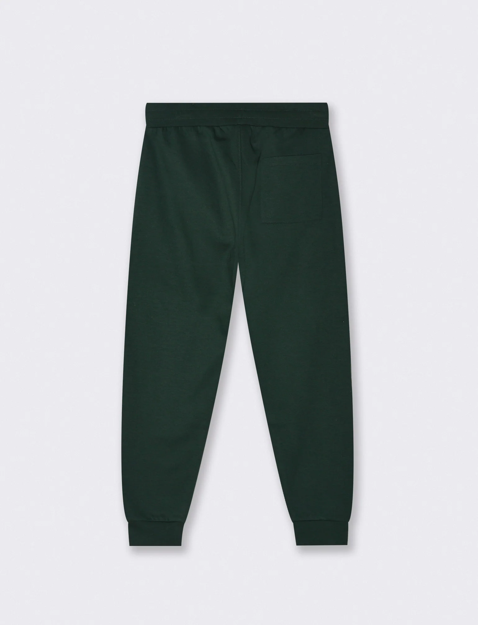 PANTALONI JOGGER IN FELPA CON STAMPA FLOCK - Verde scuro - Image 3