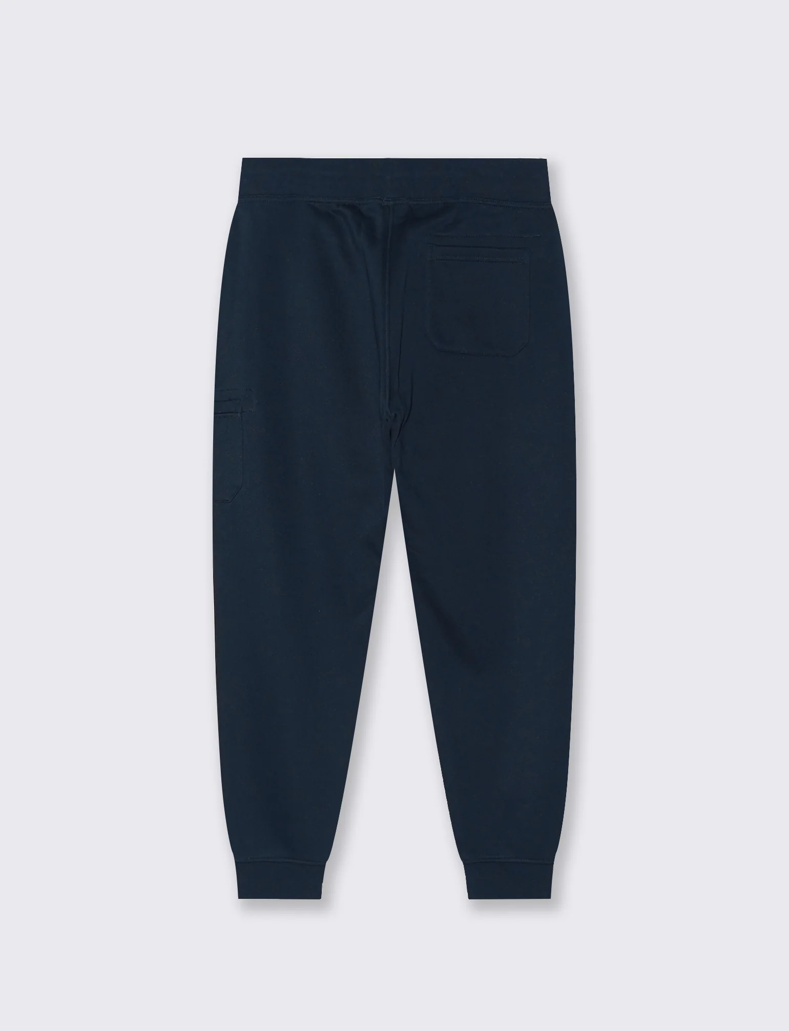 PANTALONI JOGGER IN FELPA CON TASCA LATERALE - Blu - Image 2