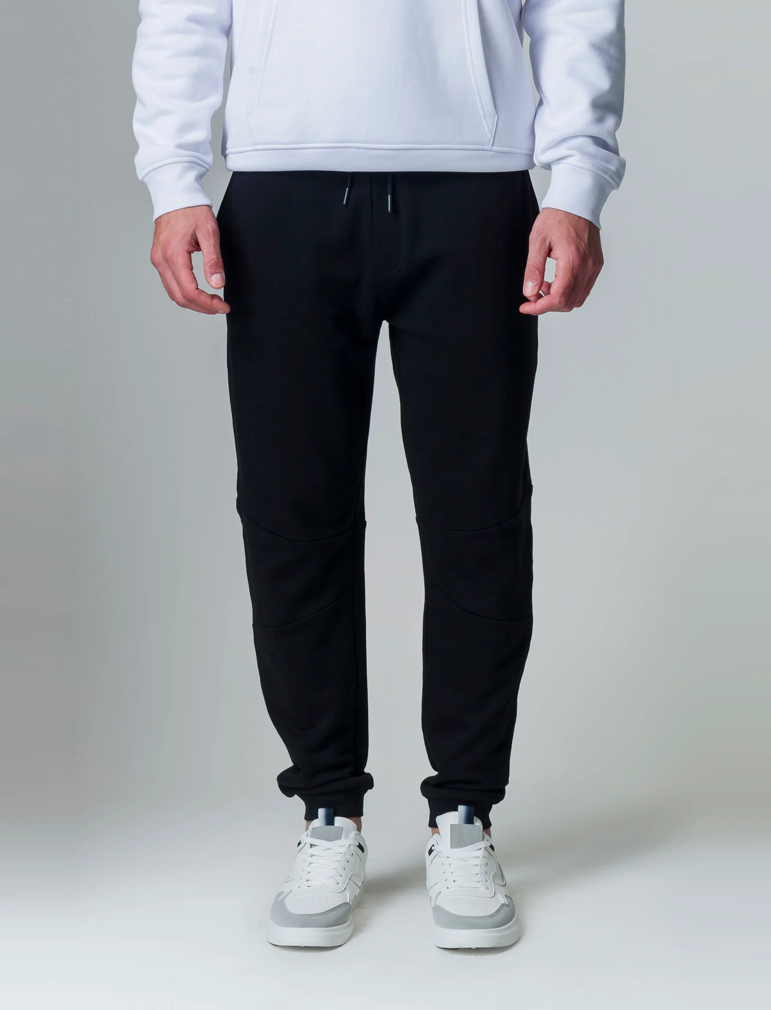 Pantaloni jogger in felpa da uomo - Nero