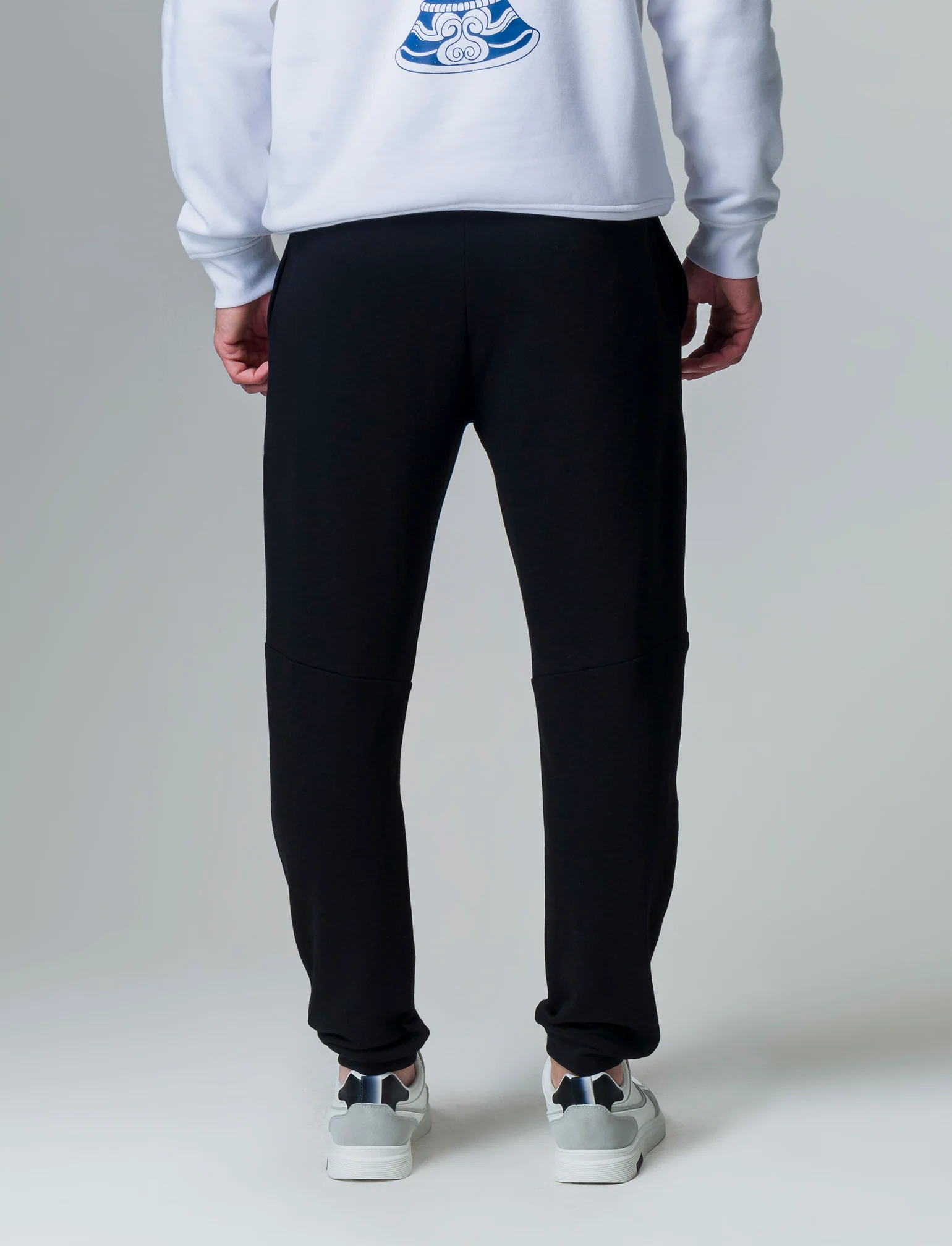 Pantaloni jogger in felpa da uomo - Nero - Image 2