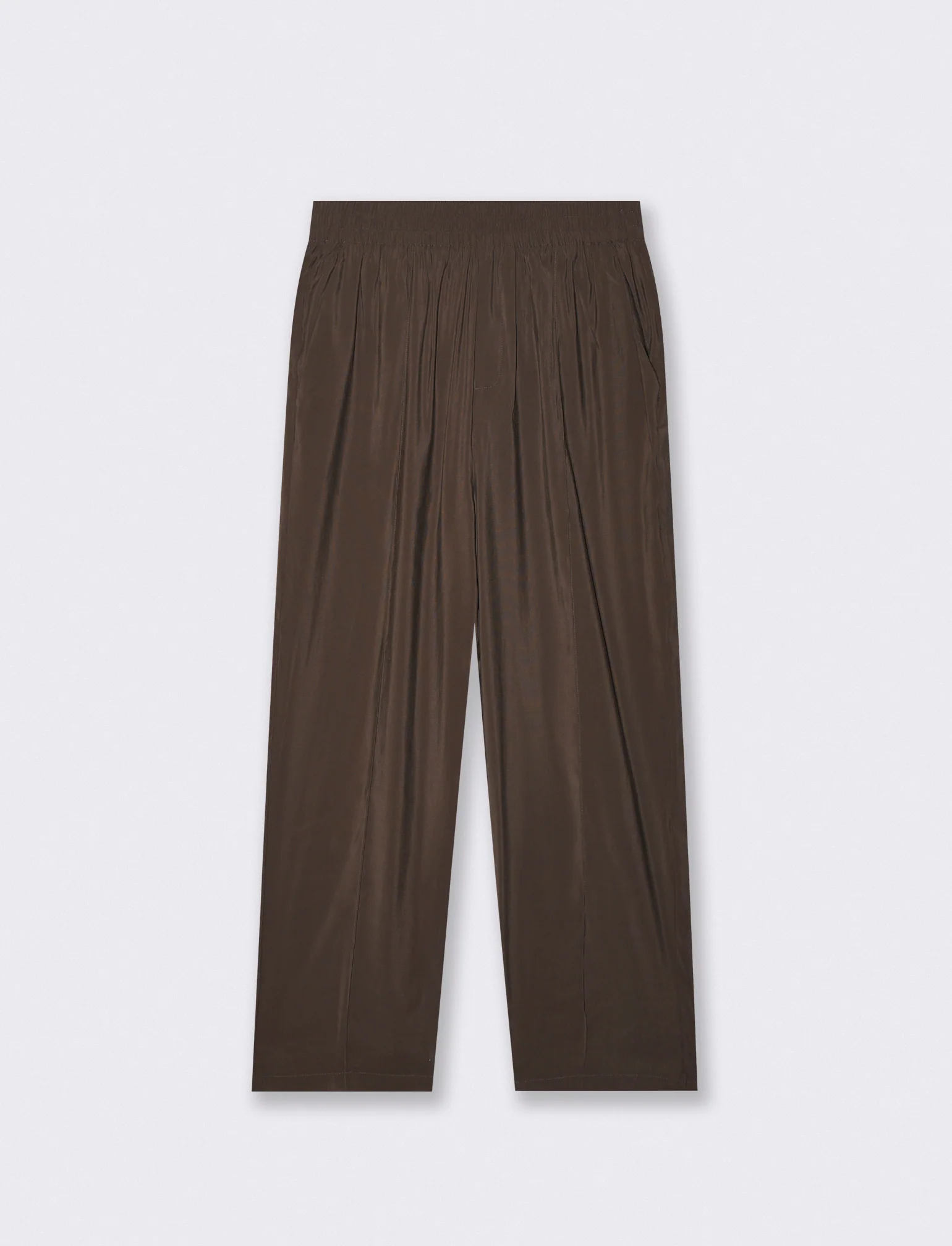 Pantaloni jogger in misto viscosa - Moro