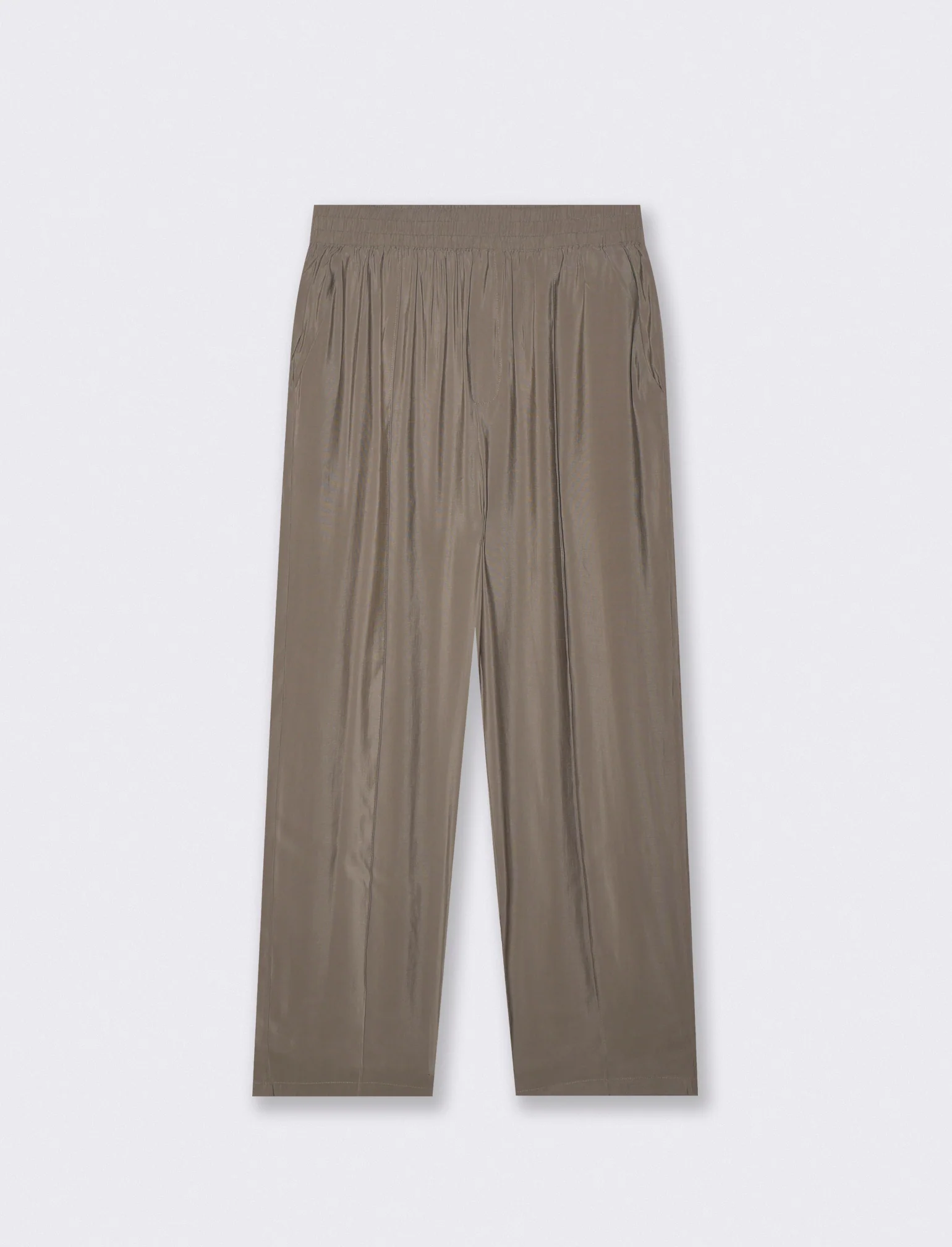 Pantaloni jogger in misto viscosa - Verde salvia