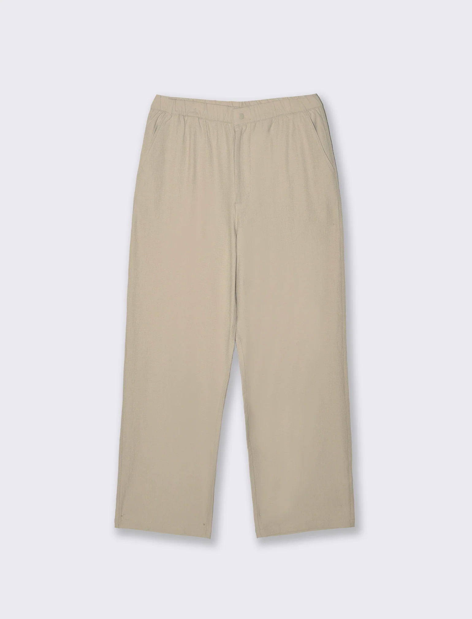 Pantaloni jogger in tessuto jacquard - Sabbia