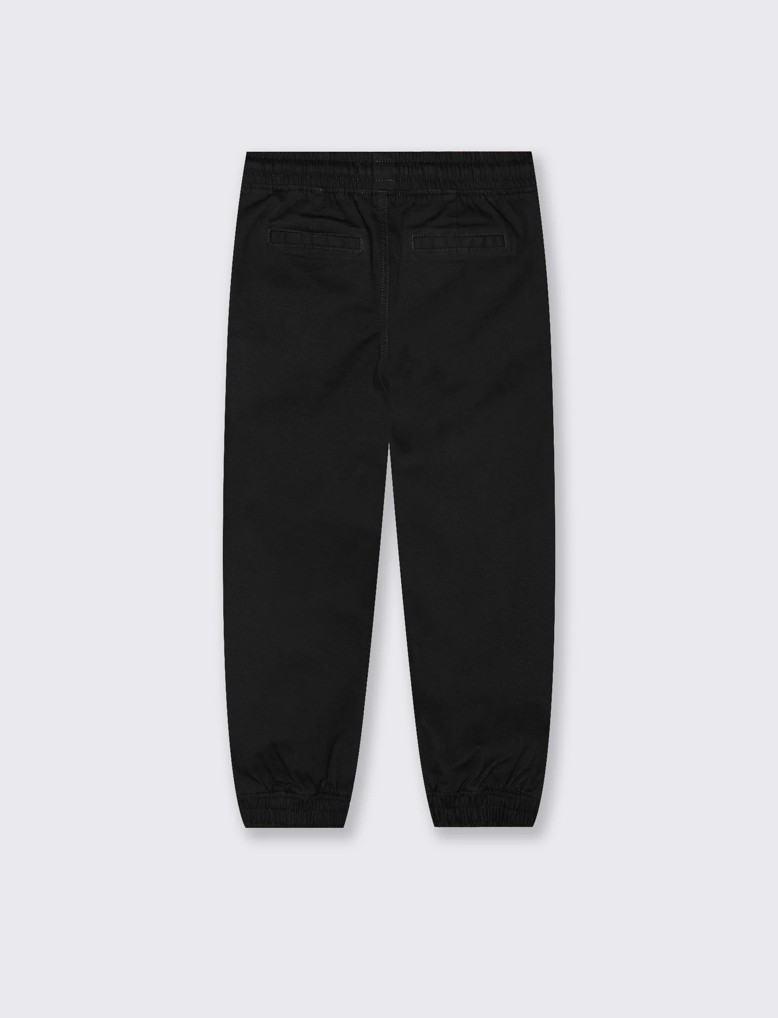 Pantaloni jogger in twill di cotone - Nero - Image 2