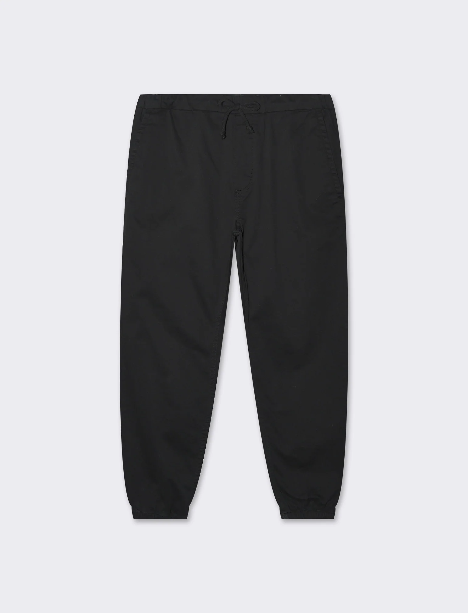 Pantaloni jogger in twill elasticizzato da uomo - Nero
