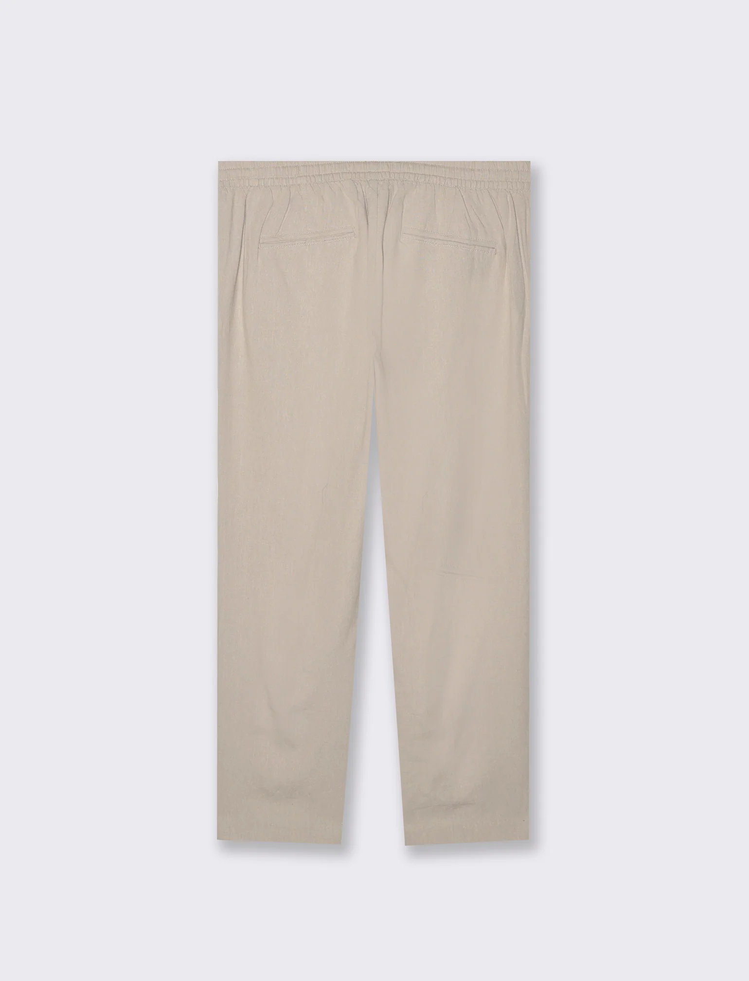 Pantaloni jogger misto lino da uomo - Sabbia - Image 2