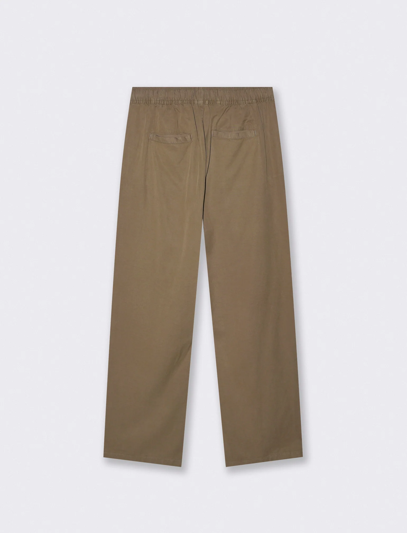 Pantaloni jogger straight fit con tasche - Verde kaki