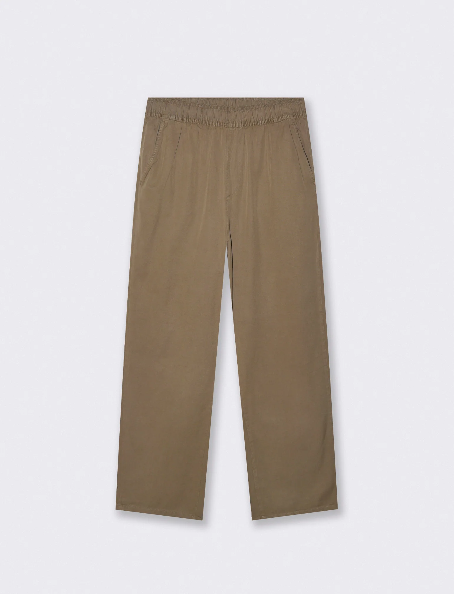 Pantaloni jogger straight fit con tasche - Verde kaki - Image 2