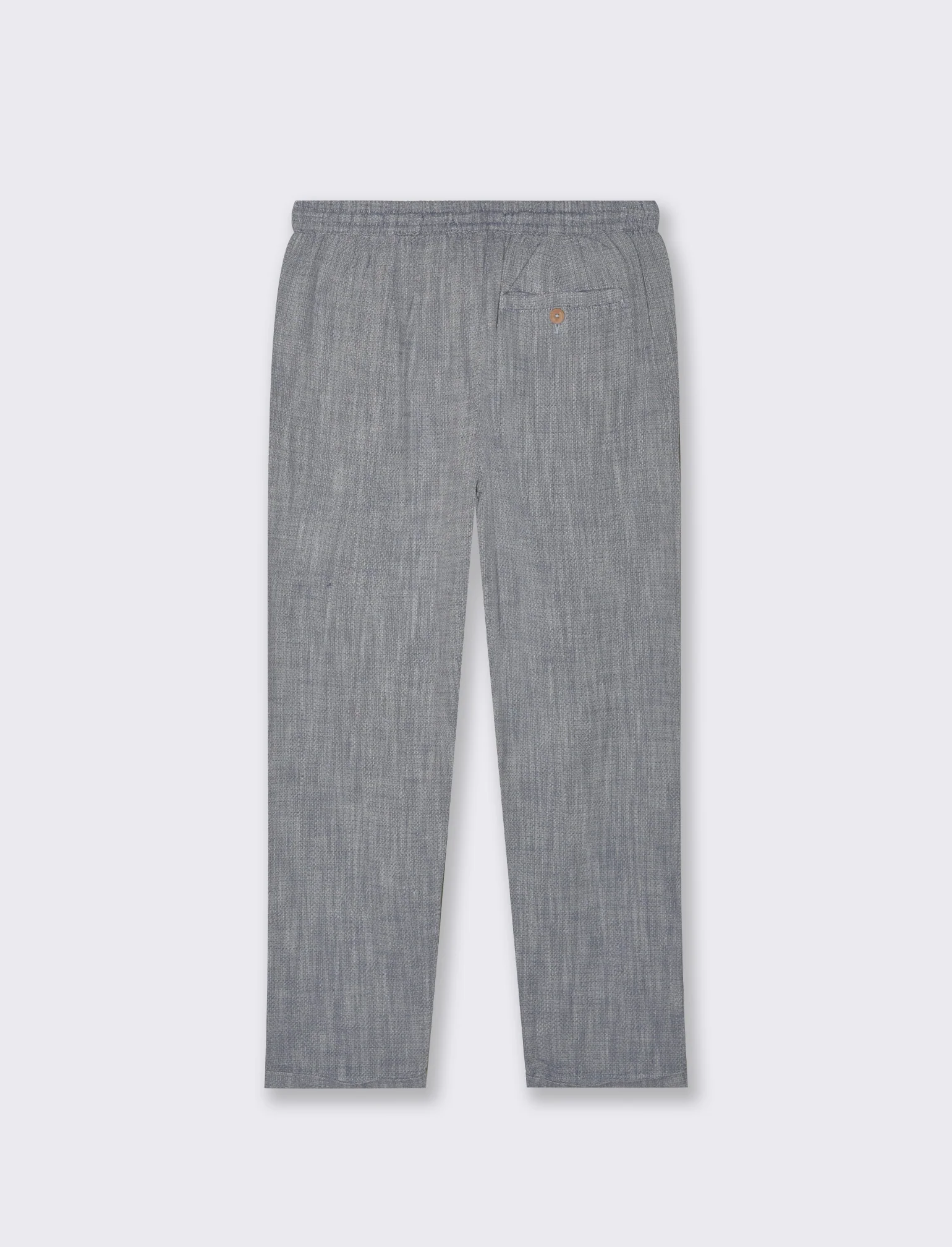 Pantaloni jogger tessuto strutturato da uomo - Blu melange